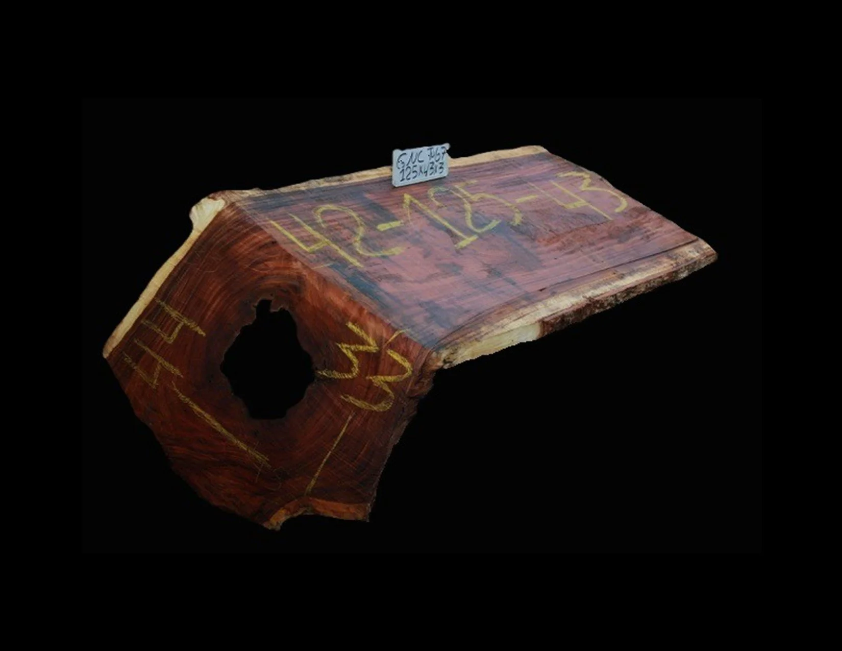 Parota Live Edge Drip Edge Table - J1003GNC - 125” L x 43” W x 3” T - 112 BF