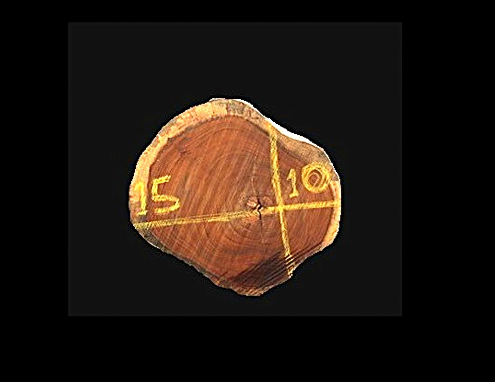 Teak Round Crosscut - H1170TEA - 15” L x 10” W x 2” T - 2 BF