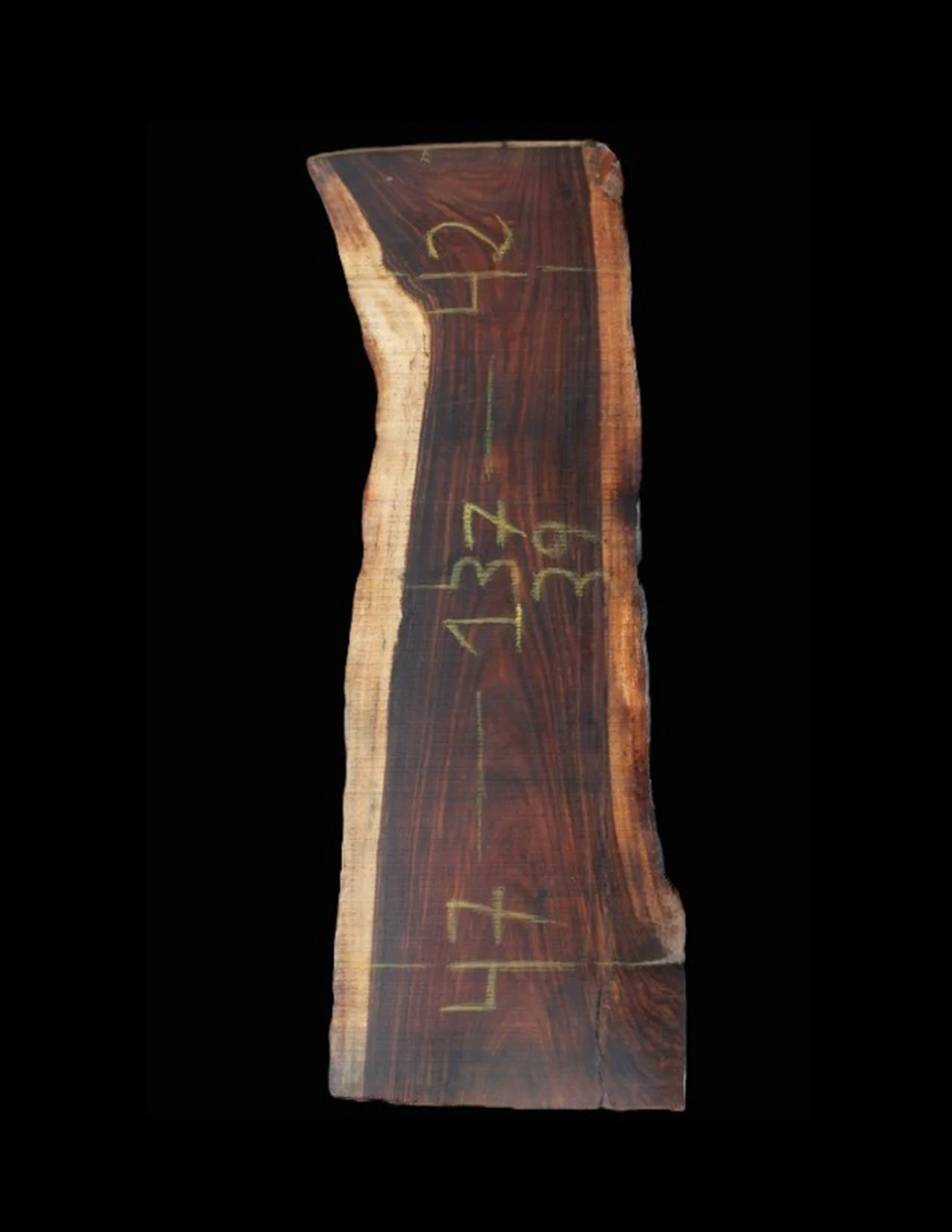 Parota Live Edge Slab - E1260GNC - 137” L x 43” W x 2” T - 82 BF