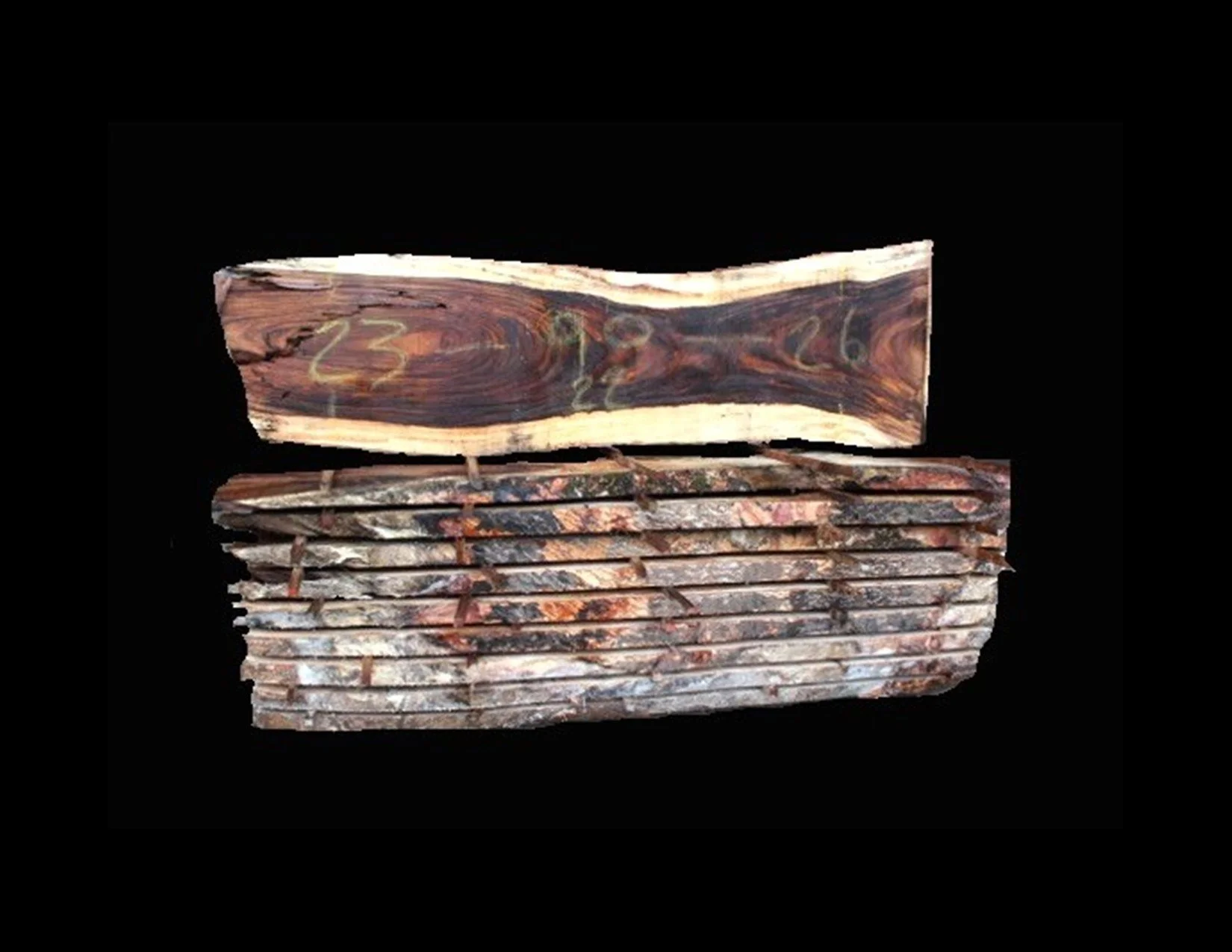 Parota Live Edge Slab - U1015GNC - 98” L x 24” W x 2.5” T
