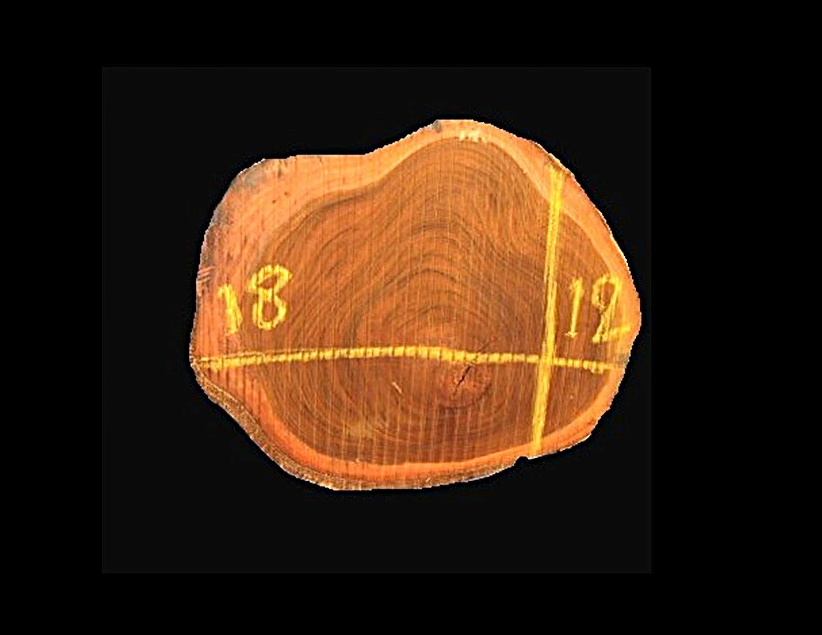 Teak Round Crosscut - H1277TEA - 18” L x 12” W x 2” T - 3 BF