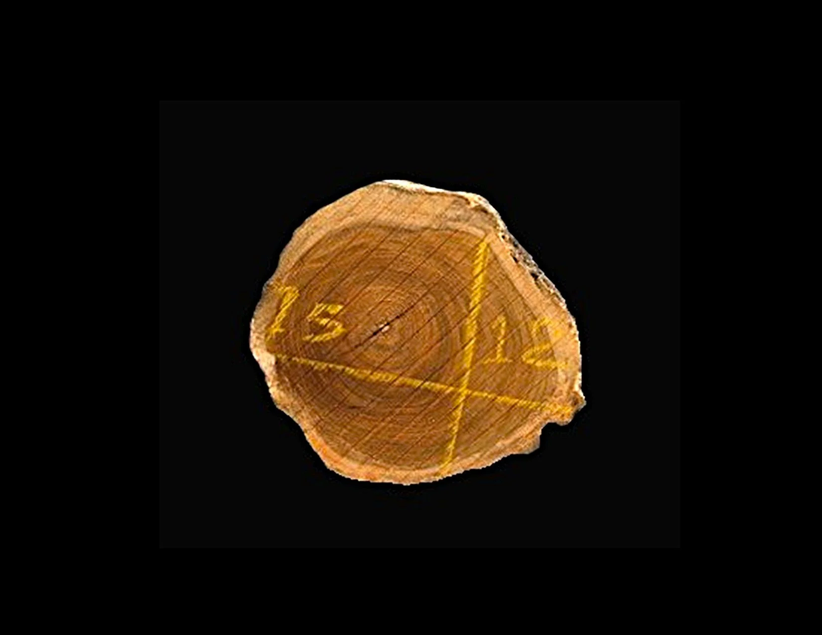 Teak Round Crosscut - H1105TEA - 15” L x 12” W x 2” T - 3 BF