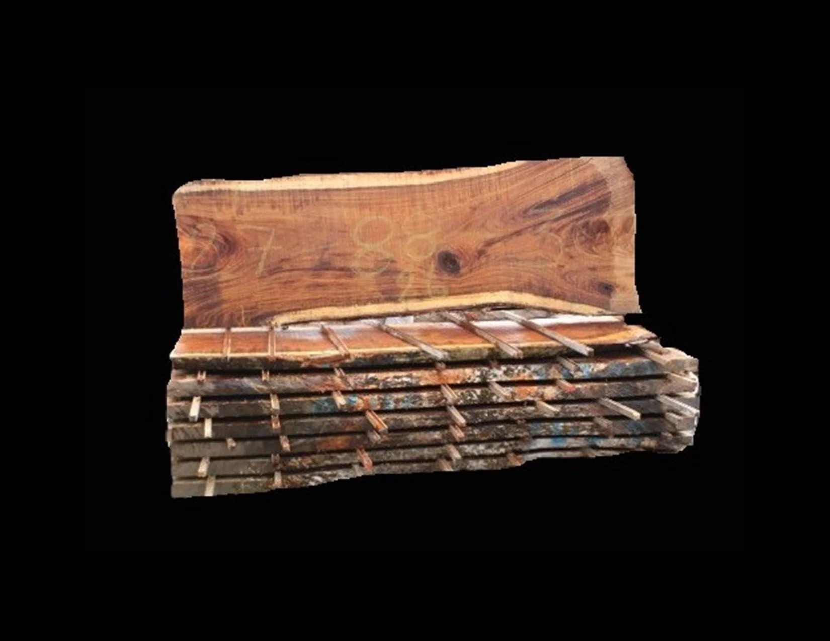 Parota Live Edge Slab - U1011GNC - 88” L x 28” W x 2.5” T