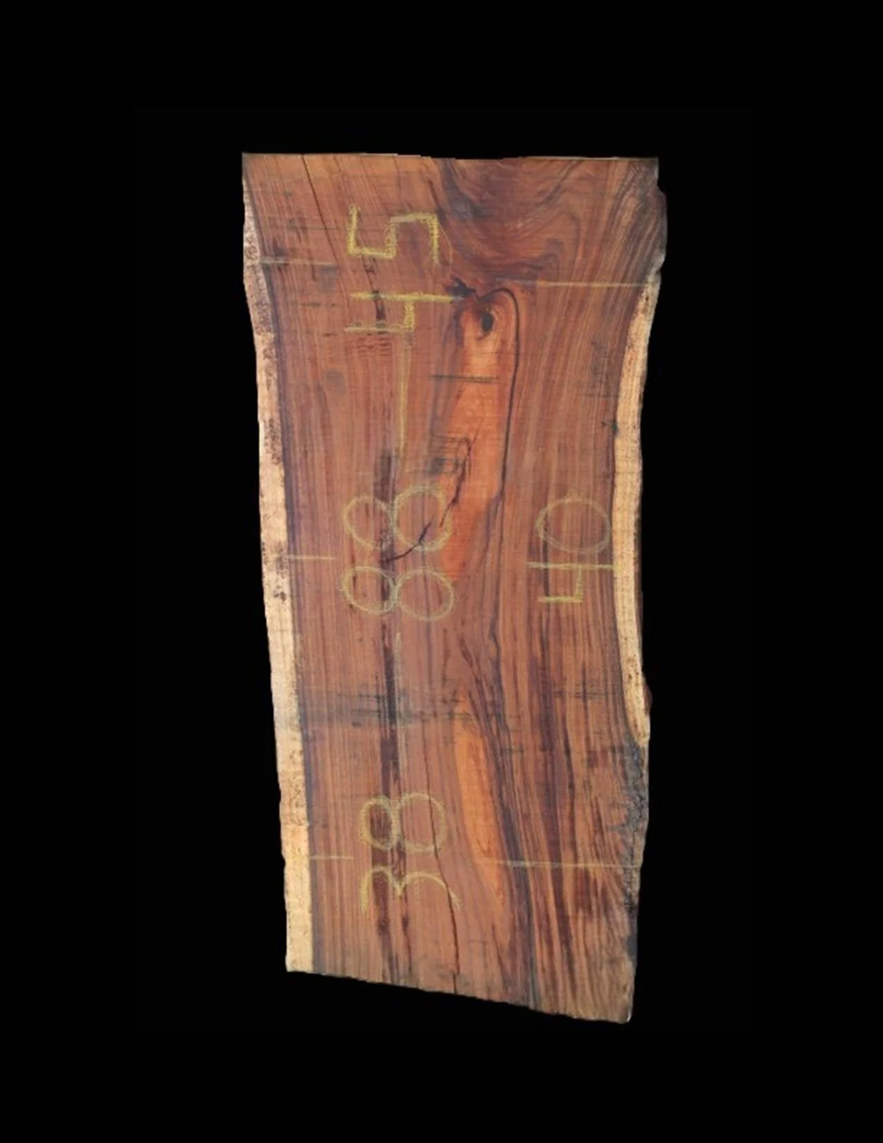 Parota Live Edge Slab - E1338GNC - 88” L x 41” W x 2” T - 50 BF