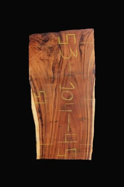 Monkeypod Live Edge Slab - E1394CEN - 104” L x 50” W x 1” T - 72 BF