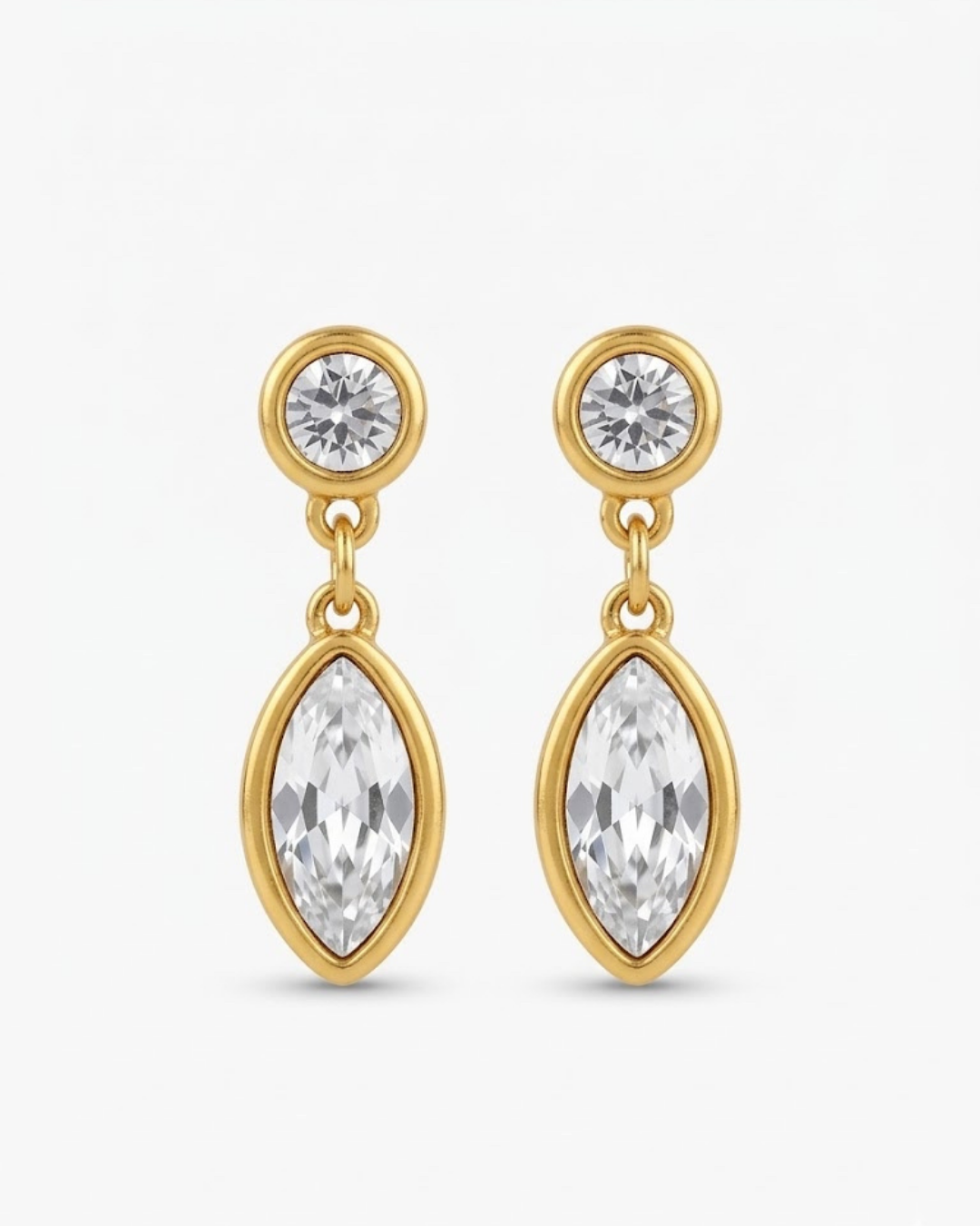 Marquise Crystal Drop Earrings