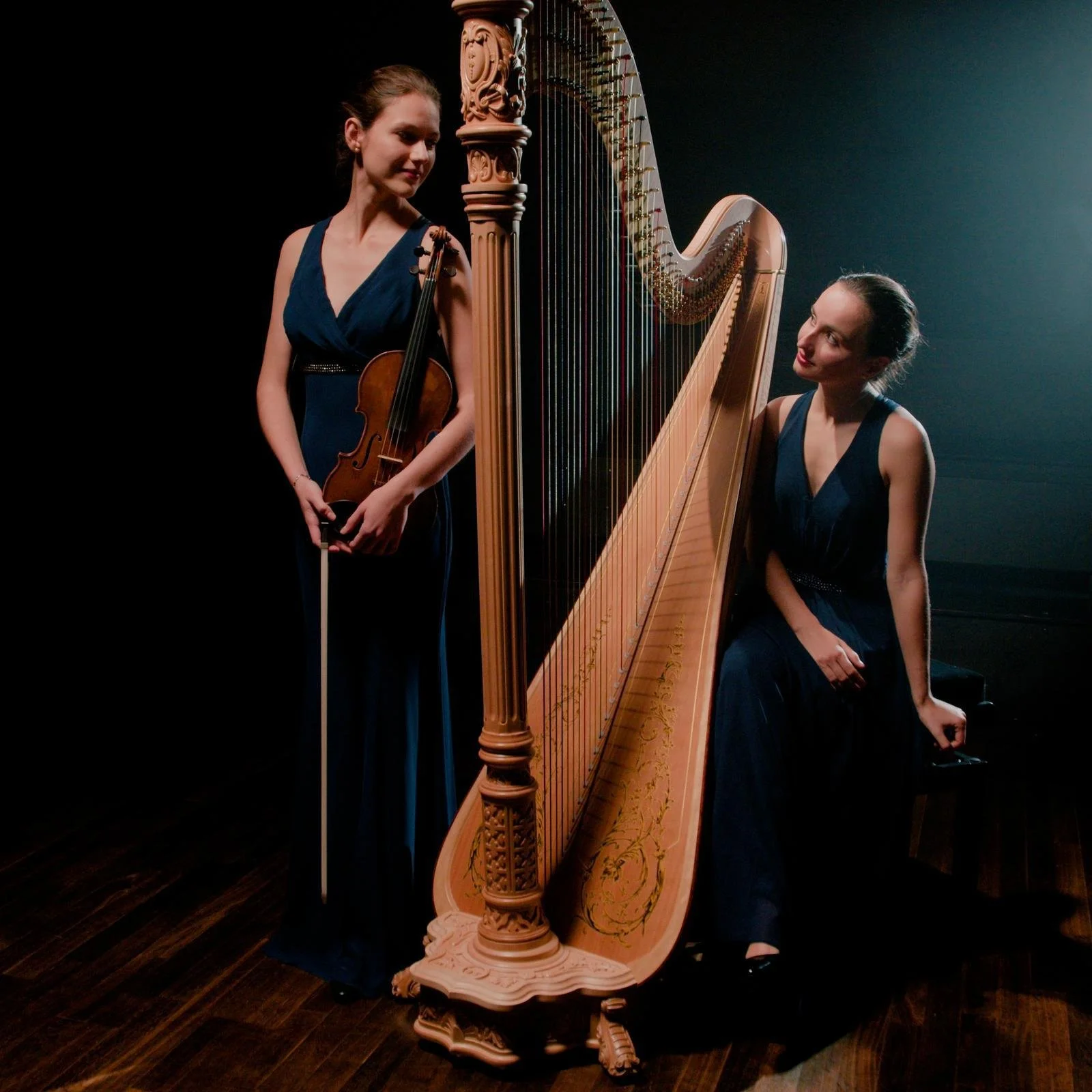 Elise Bertrand et Maëlle Martin - duo harpe et violon
Photo : @julienhanck