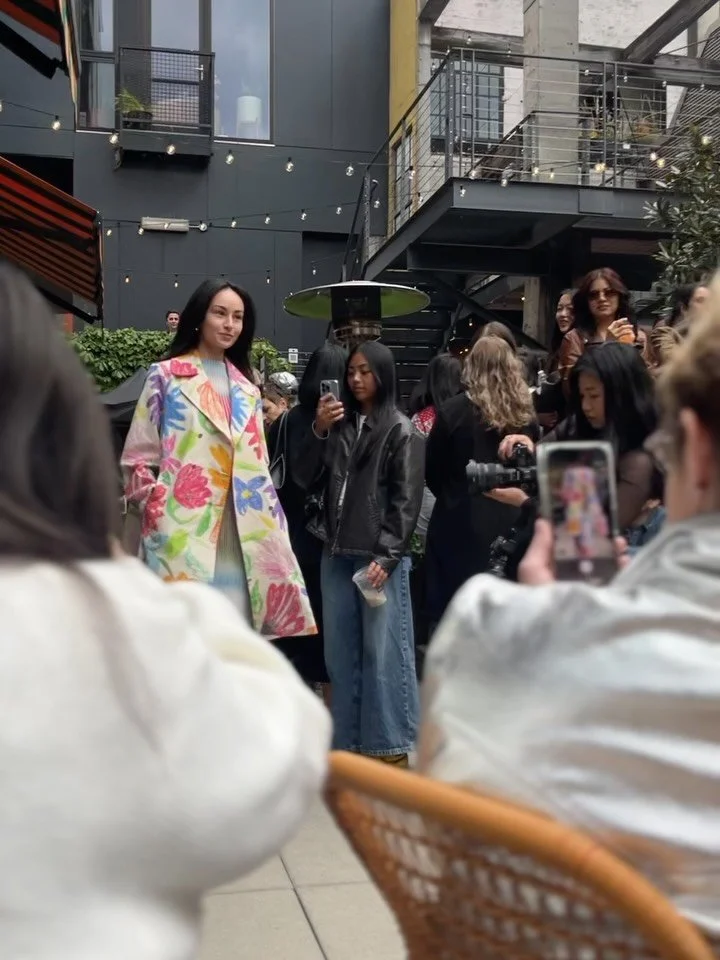 The bustling energy of the fashion runway show at @chophouserow