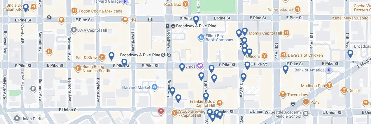Capitol Hill Art Walk Map