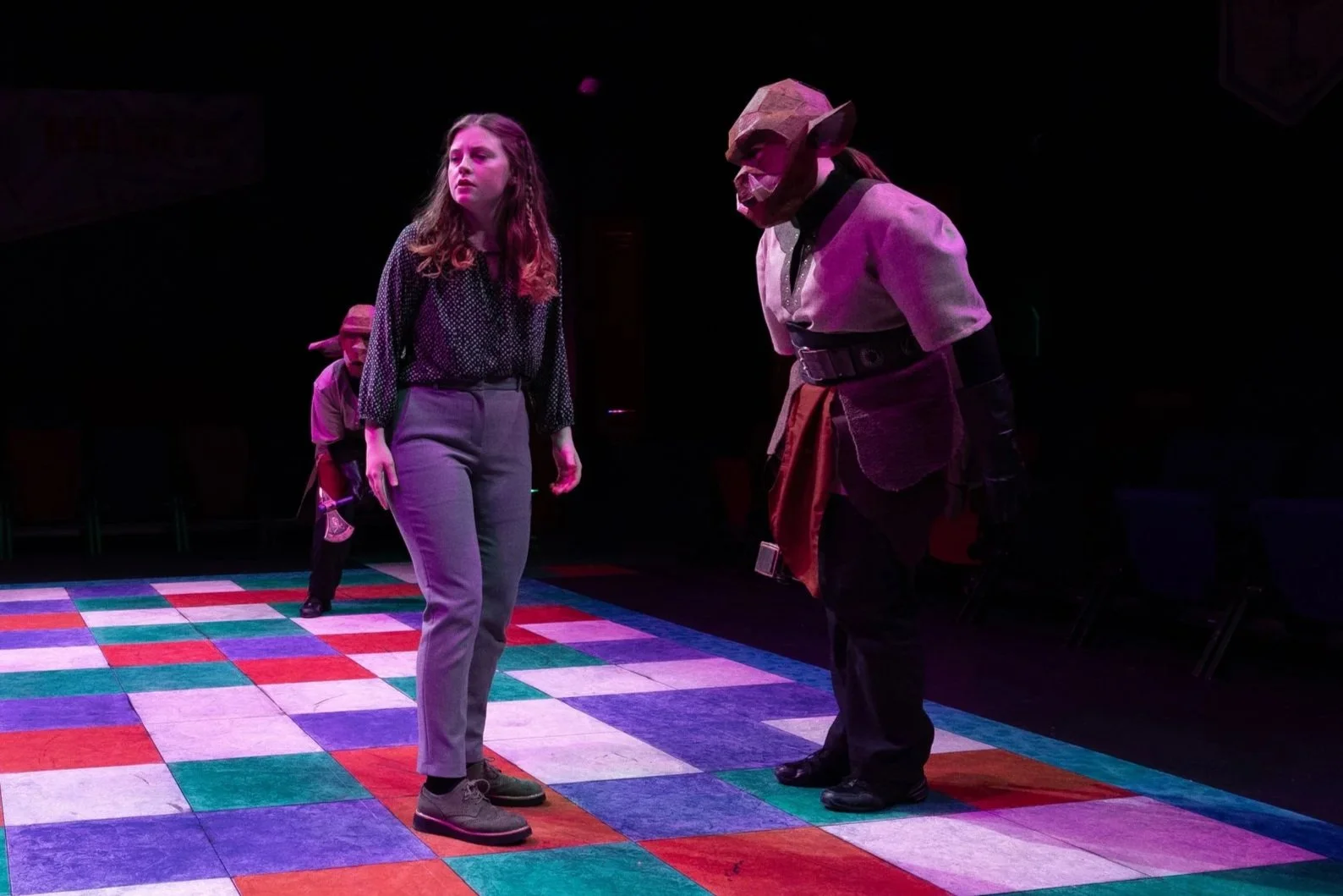 She Kills Monsters 
Director/Fight Director: Greg Pragel 
Assistant Fight Directors: Katie Kloth & Sam Thompson  
Stage Manager: Isabella Sthokal 
Photos: Tom Charlesworth