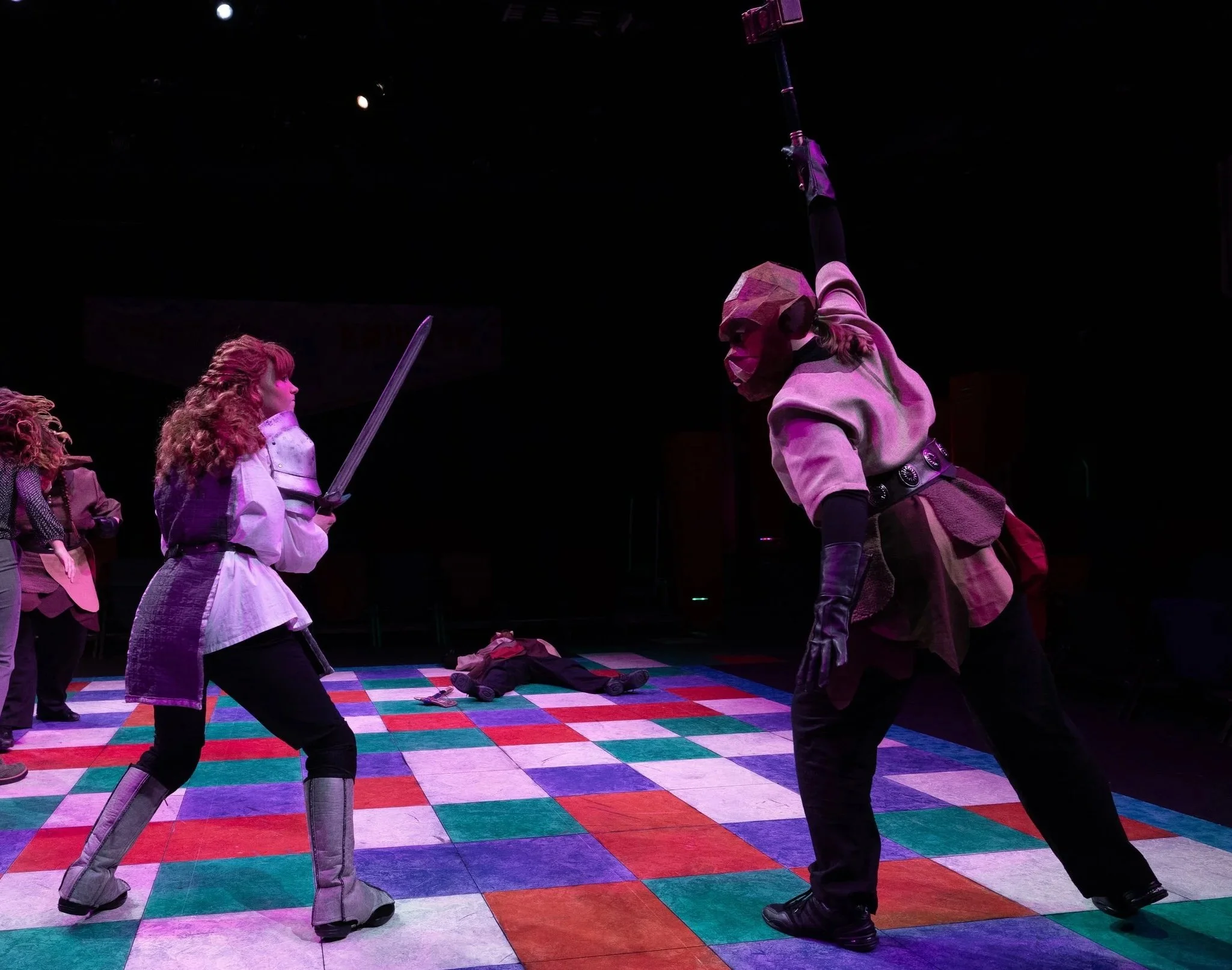 She Kills Monsters 
Director/Fight Director: Greg Pragel 
Assistant Fight Directors: Katie Kloth & Sam Thompson  
Stage Manager: Isabella Sthokal 
Photos: Tom Charlesworth