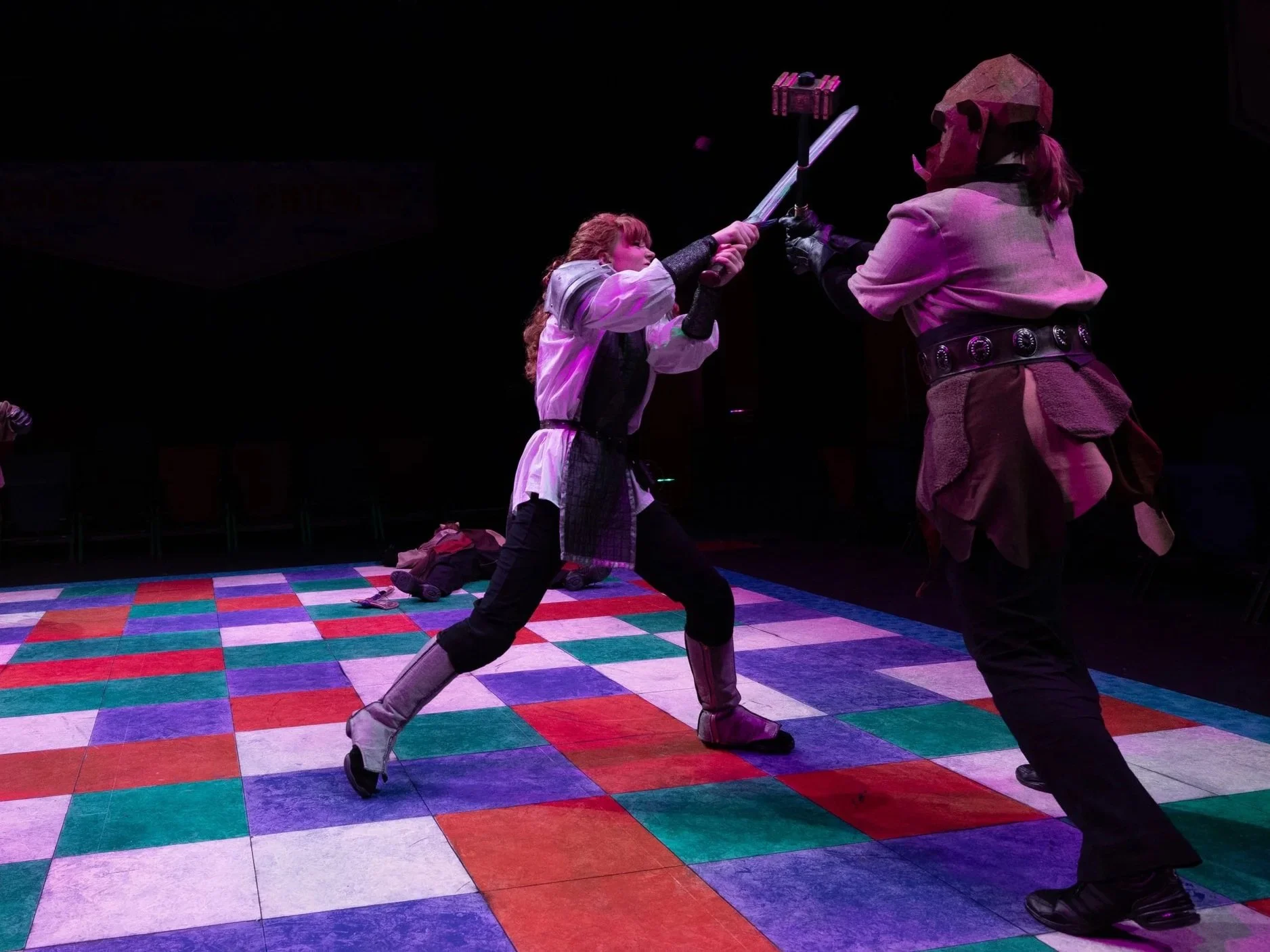 She Kills Monsters 
Director/Fight Director: Greg Pragel 
Assistant Fight Directors: Katie Kloth & Sam Thompson  
Stage Manager: Isabella Sthokal 
Photos: Tom Charlesworth