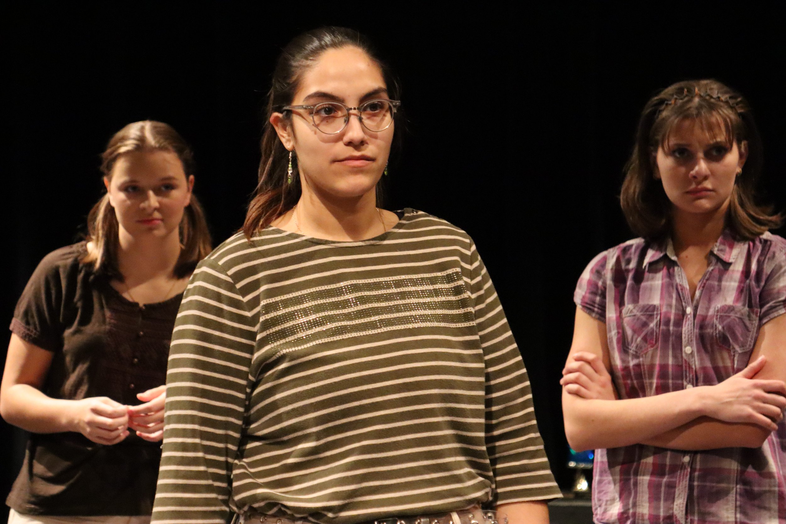 Horse Girls: by Jenny Rachel Weiner 
Director: Lenna Magdeline Wren 
Light Design & Stage Manager: Katie Kloth 
Sound Design: Lenna Magdeline Wren 
Fight Director: Sam Calaway 
Photo: Micah Friedman