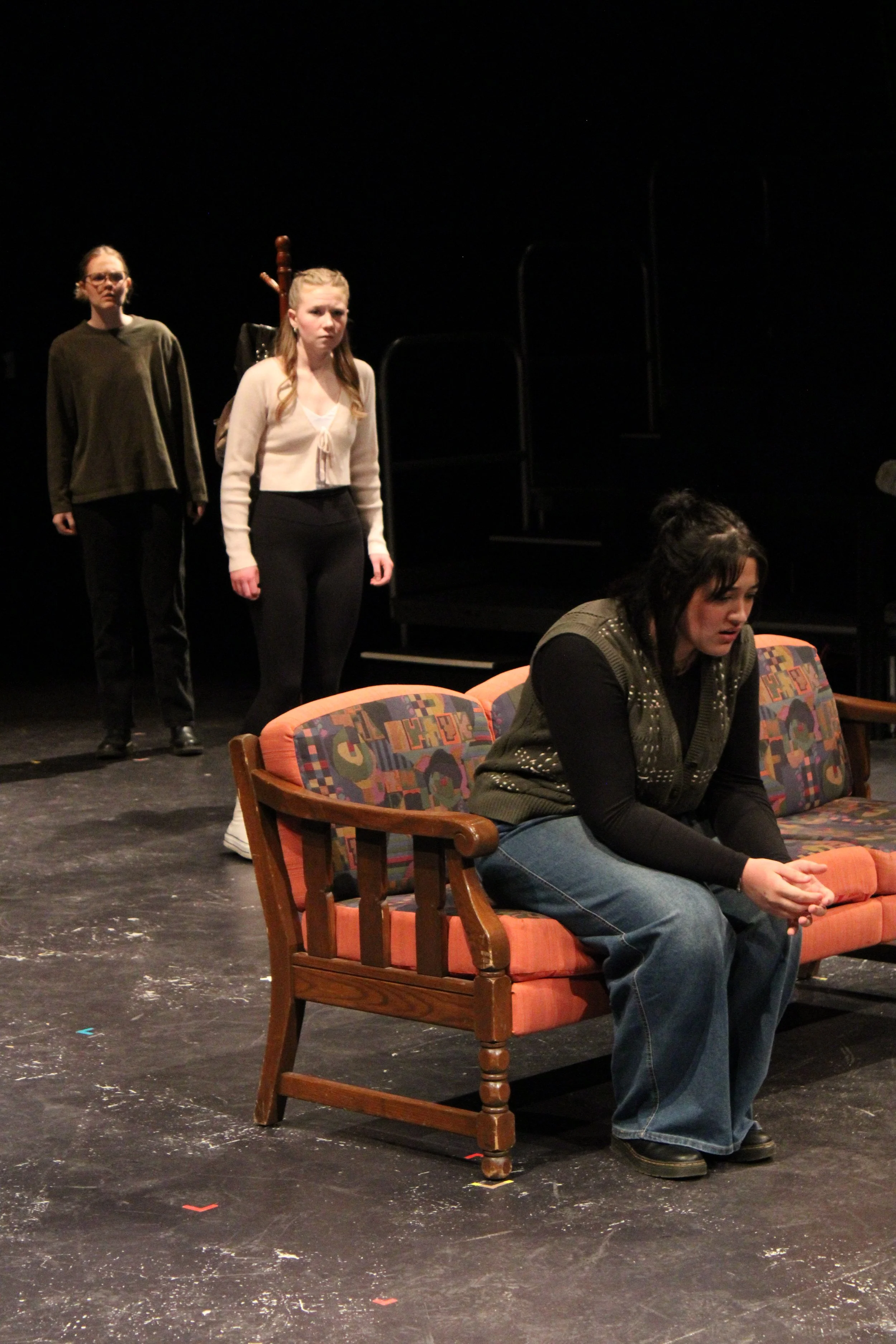 CHOOSE 
Director: Emily Molloy 
Light Designer: Katie Kloth 
Sound Designer: Kayla Ellenbecker 
Photo Credit: Jordan Linton