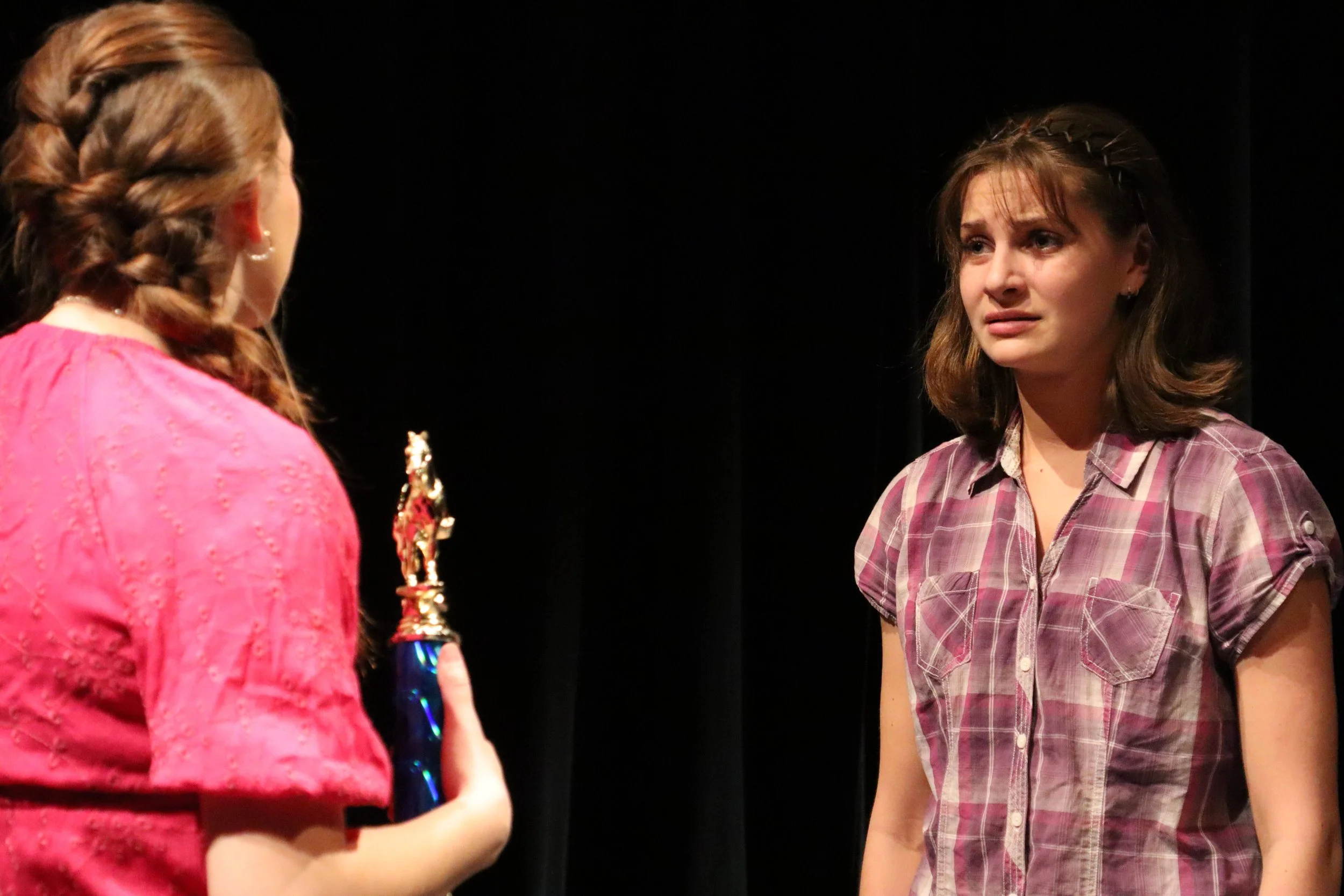 Horse Girls: by Jenny Rachel Weiner 
Director: Lenna Magdeline Wren 
Light Design & Stage Manager: Katie Kloth 
Sound Design: Lenna Magdeline Wren 
Fight Director: Sam Calaway 
Photo: Micah Friedman