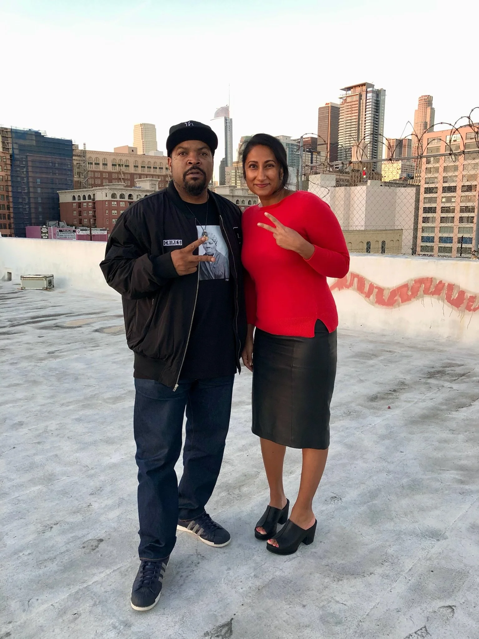 The Pearl Edge founder Parul "Pearl" Chokshi with Ice Cube