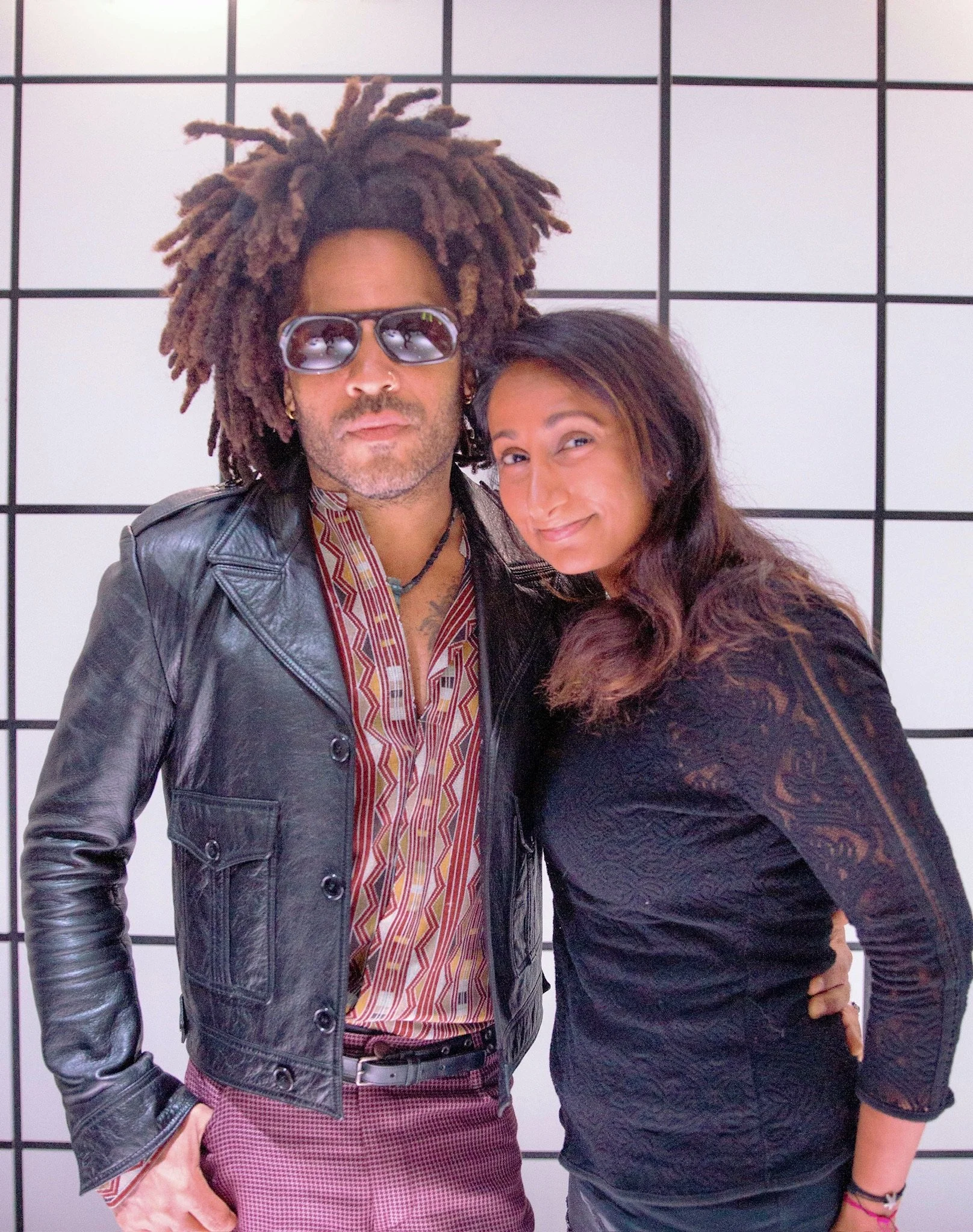 The Pearl Edge founder Parul "Pearl" Chokshi with Lenny Kravtiz