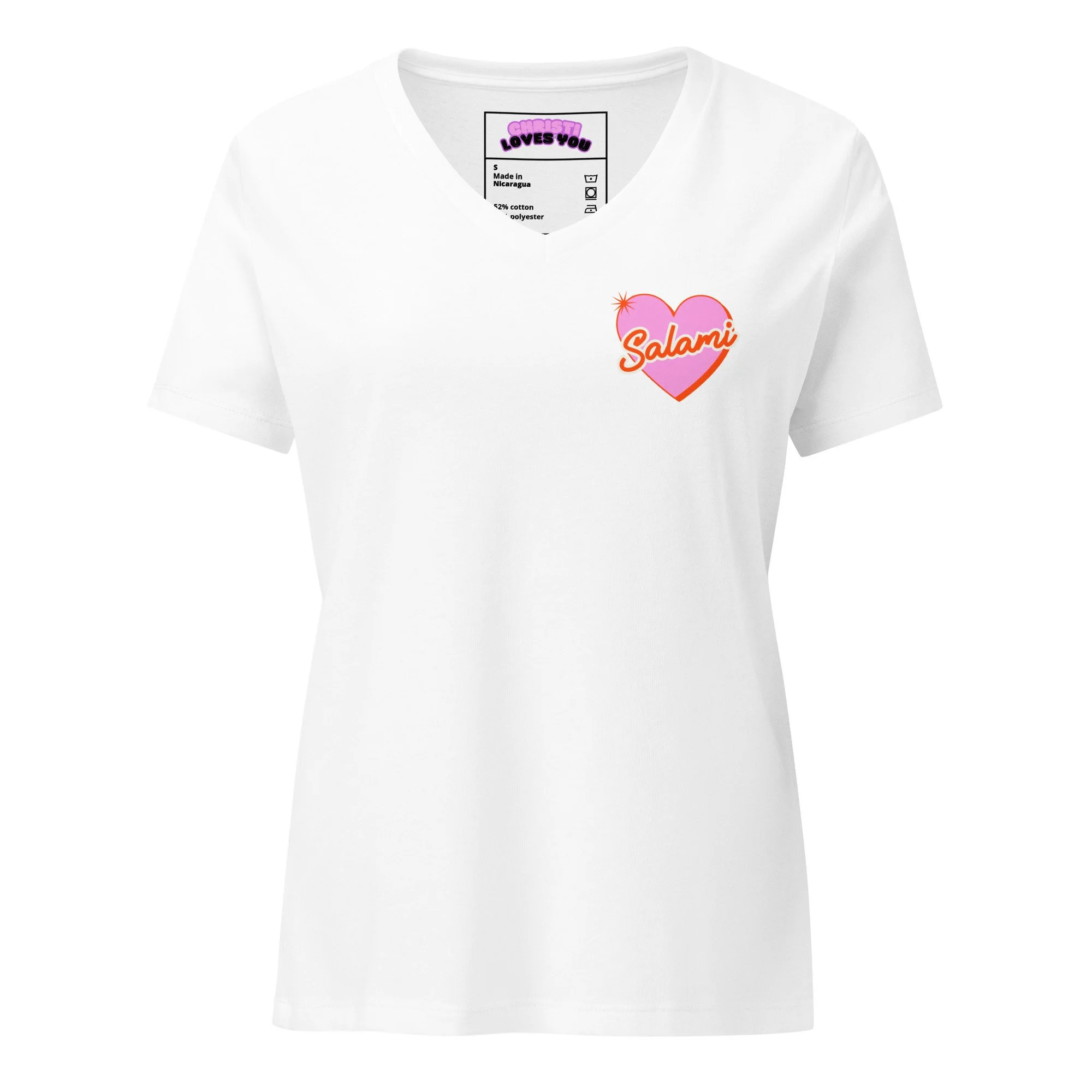 Ladies Love Salami V- Neck