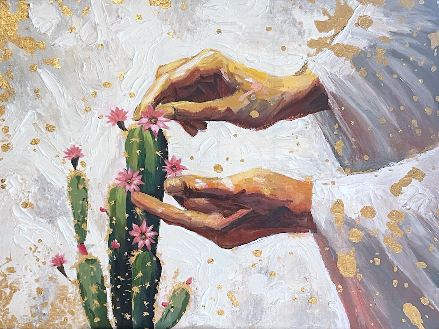 The Patient Gardener- Original Painting