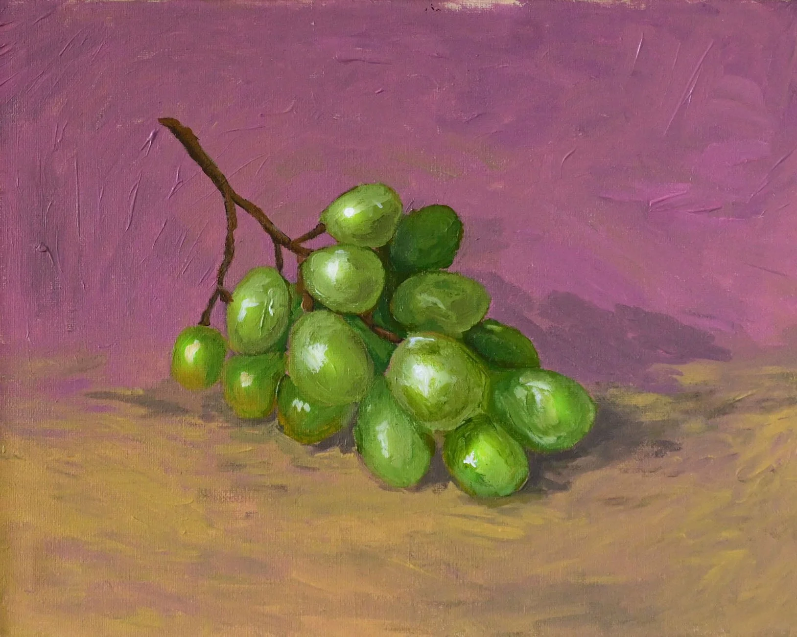 Grapes in Pink Light- Original Painting