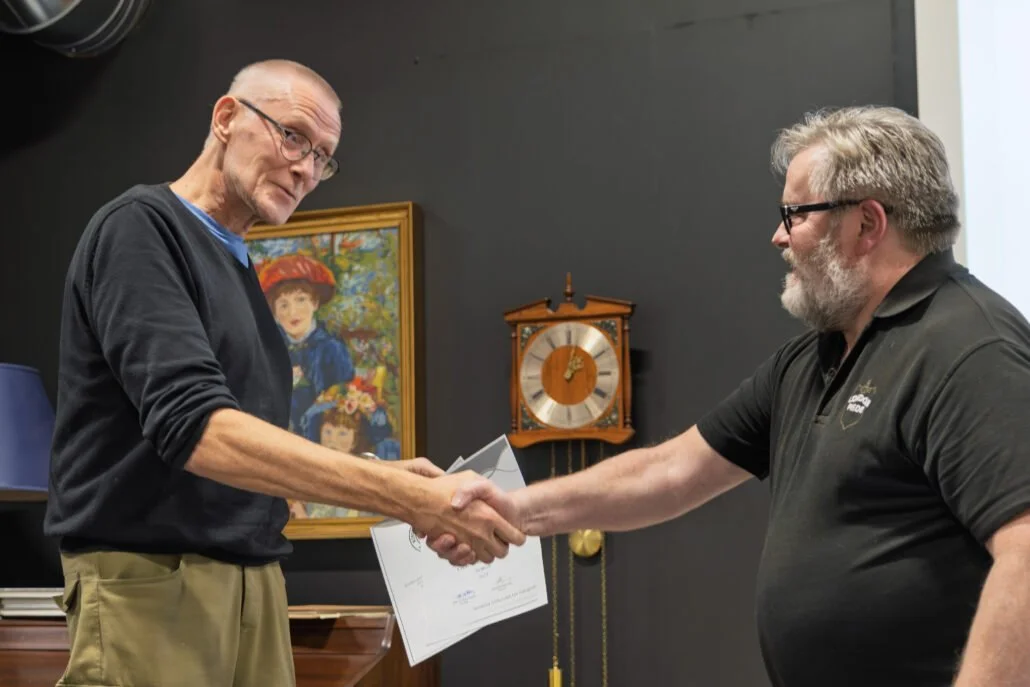 Geir Olaf (t.v.) og  Terje Kolbeinsen (t..h.)
Foto: Kjell Roar Bjørnsen