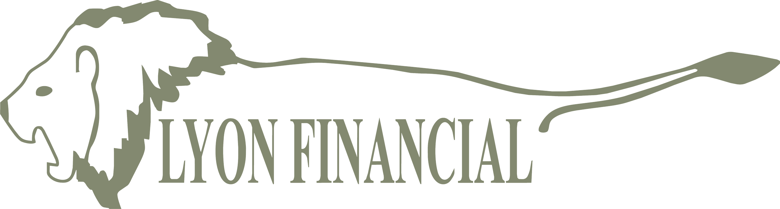 Logo of Lyon Financial with a stylized lion outline and the company name.