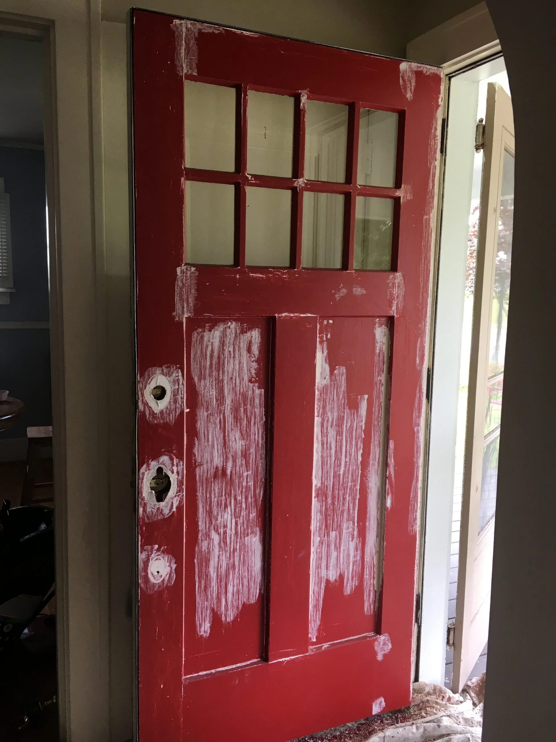 Door Restoration Before