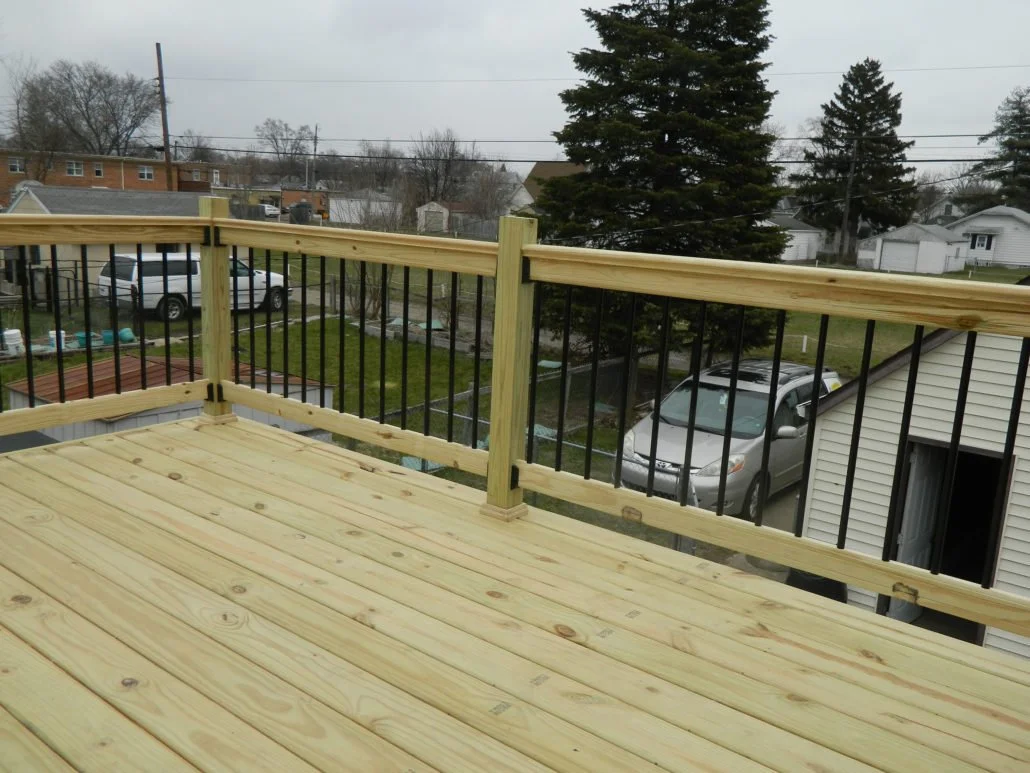 Custom Wood Deck Build out