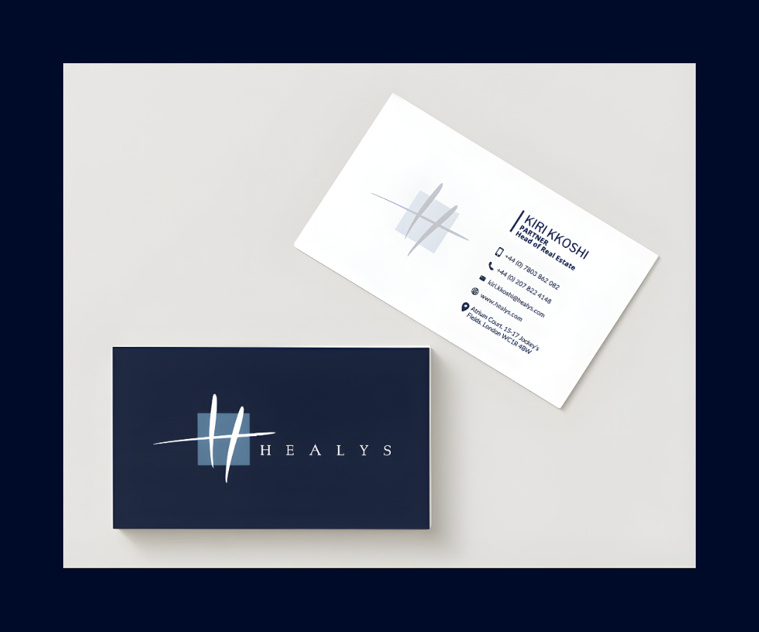 Business card template design developed as part of the rebrand, translating the visual identity into a clean, structured and client-facing format. Emphasis was placed on typography, hierarchy and consistency to ensure a professional and cohesive pres
