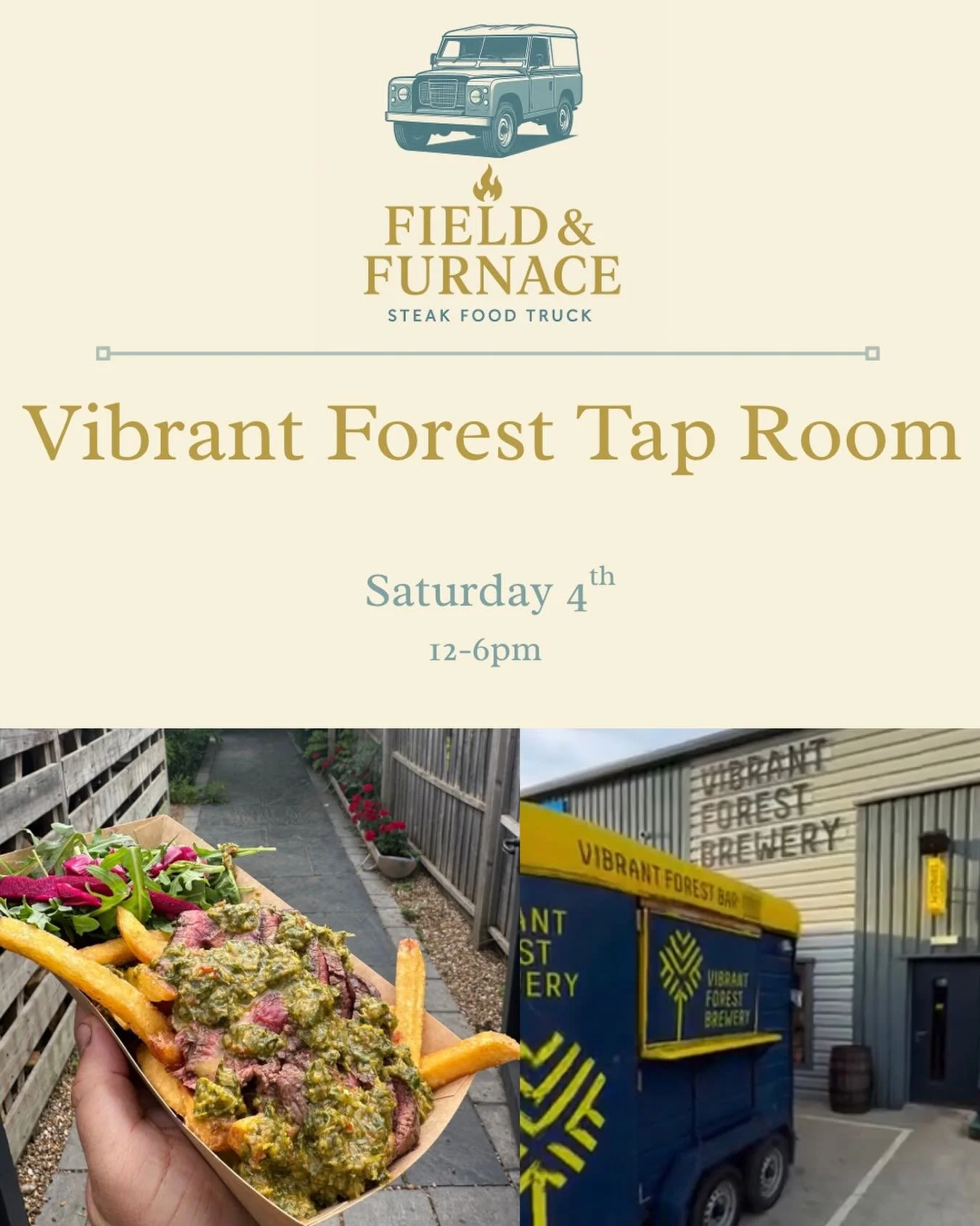 New tap room Alert 🚨 This Saturday fill your belly with steak at vibrant tap room! These guys do really really good beer! And we are excited to be there!  12-6 let&rsquo;s go!!!