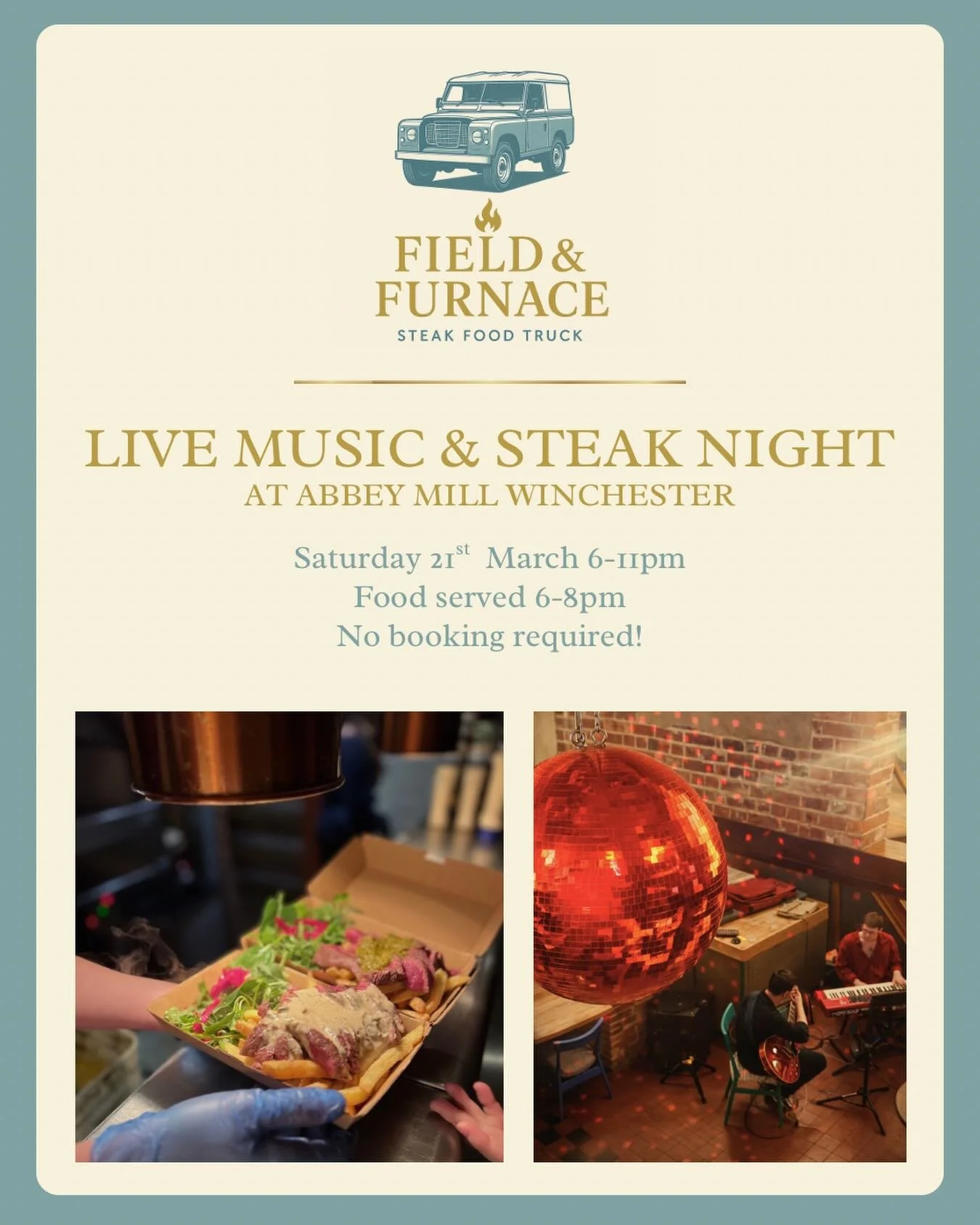 This Saturday! Chilled live music night! we would love for you to come down enjoy some steak and enjoy the chilled music!