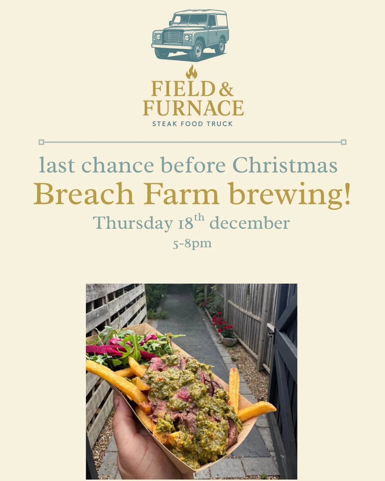Breach farm brewery this Thursday! Last chance before the end of the year!!!