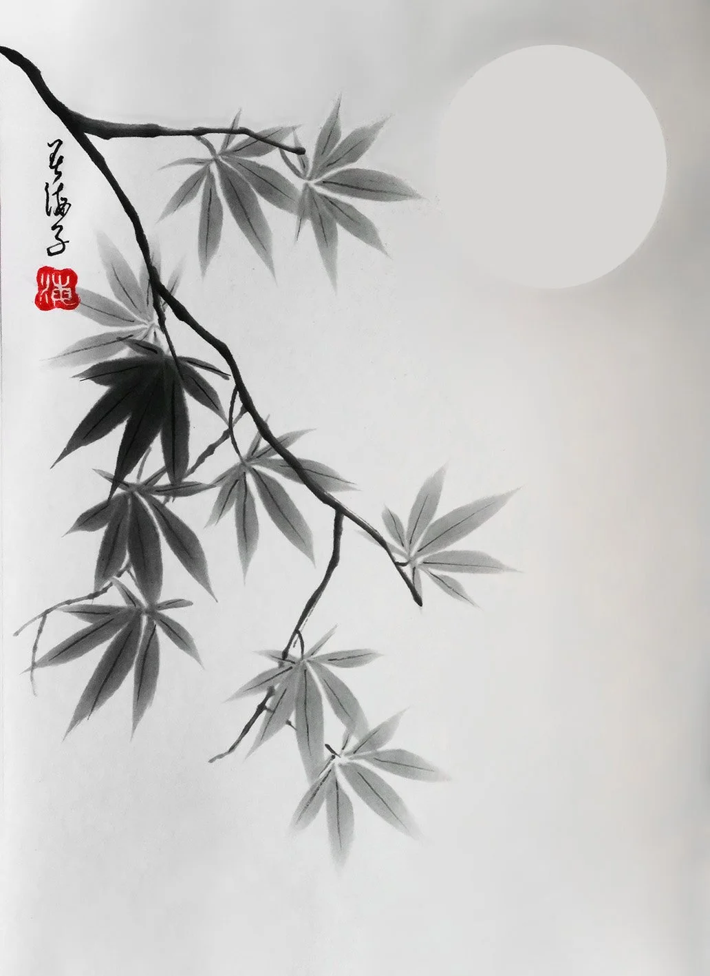 Maple leaves: Dancing in the Ink Mist: An Eternal Slumber