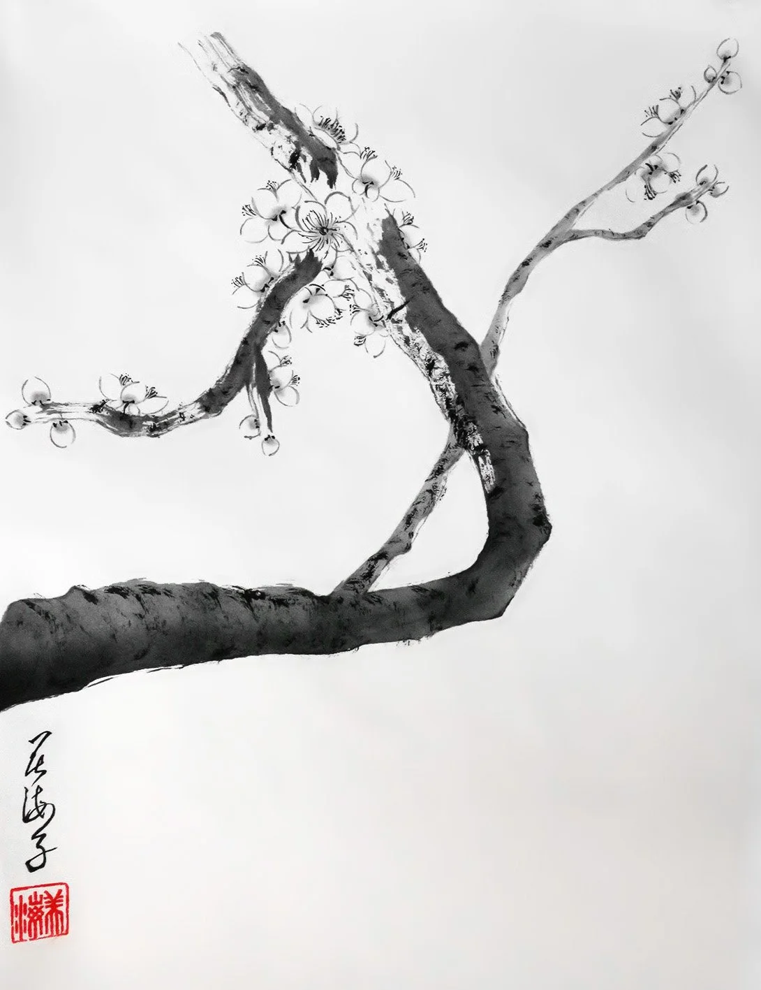 Plum blossom:  A Graceful Meeting Under the Moon: Melody of Lingering Winter 