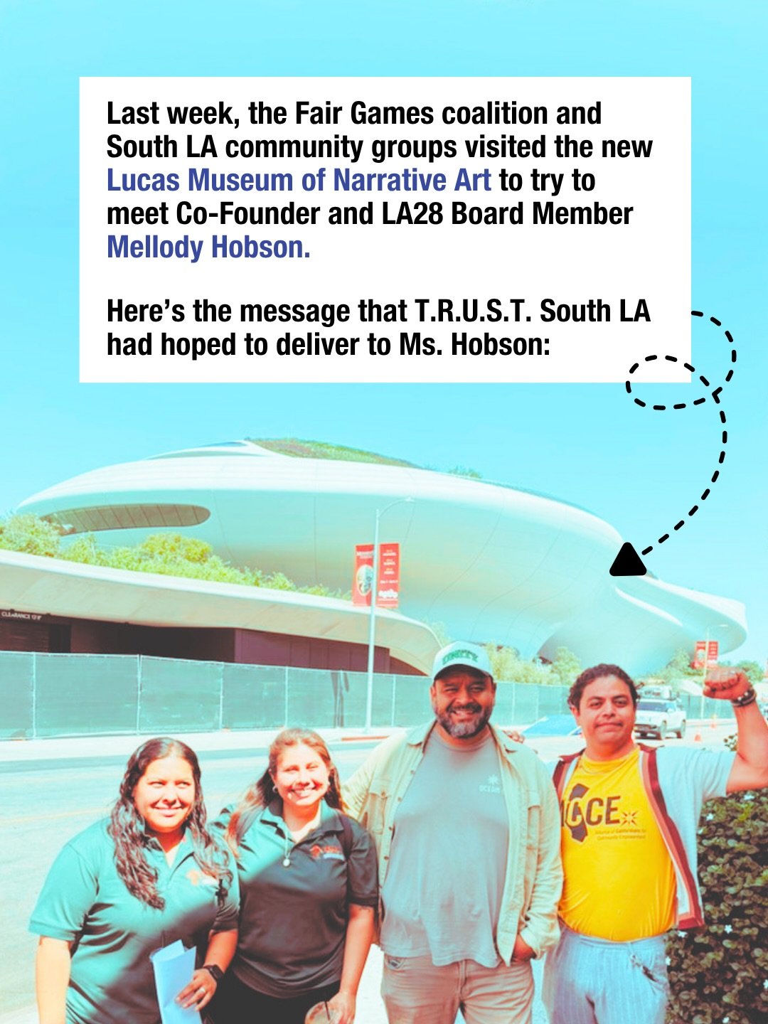 Please join us in urging @mellodyhobson to support a vision of an Olympic and Paralympic Games that addresses the most pressing needs of our city and our communities!

Visit laane.org/hobson to instantly send a letter asking her to meet with our coal