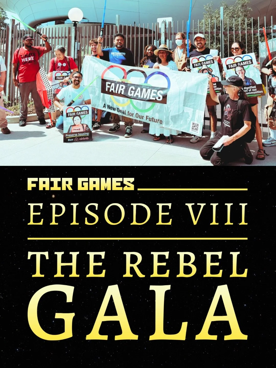 The @lucasmuseum is scheduled to host its Opening Gala this Saturday, September 19th, where the rich and powerful will show up to party while the local Exposition Park community struggles to make ends meets. 

Members of the Fair Games coalition show