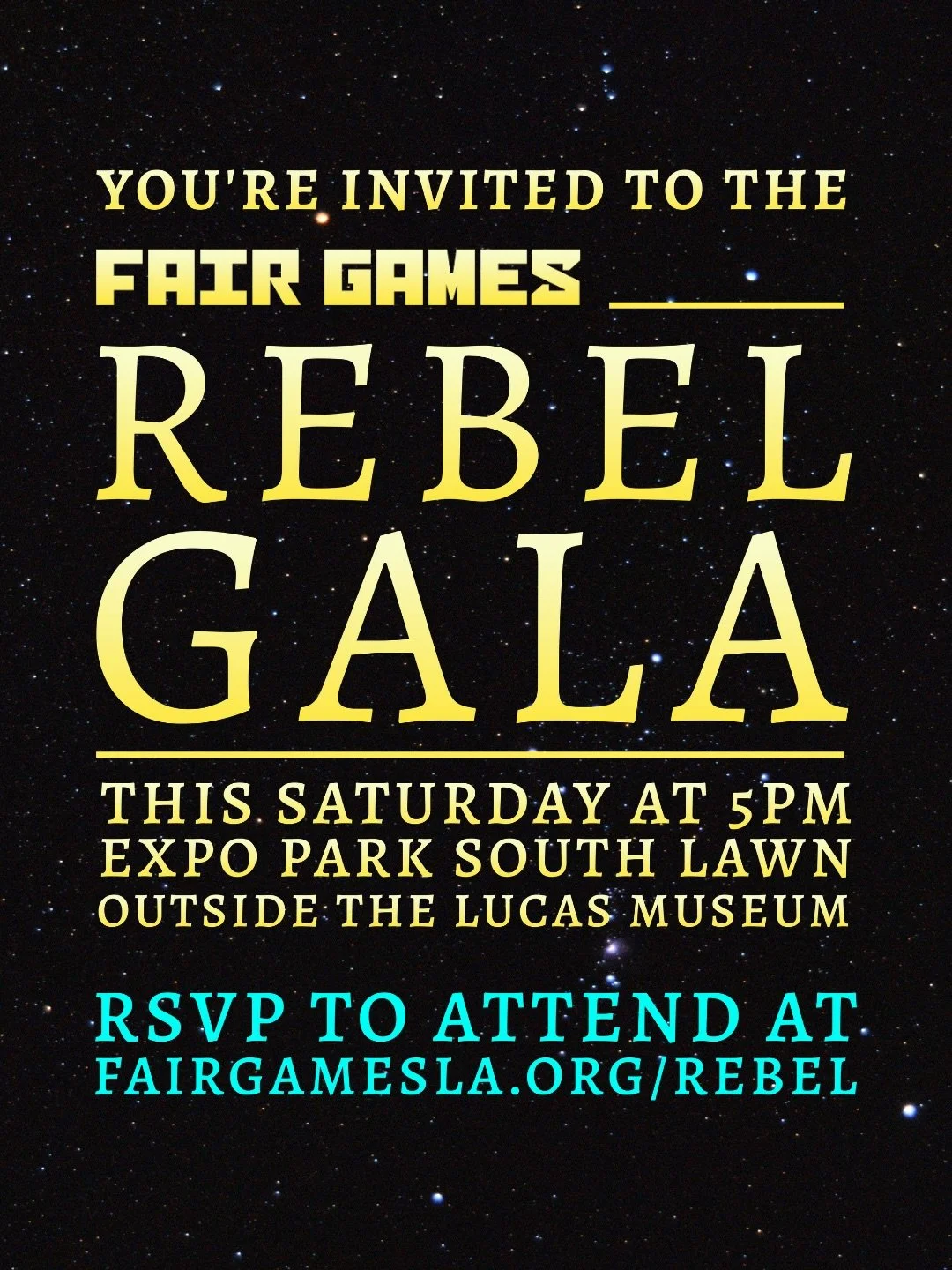 The @lucasmuseum is scheduled to host its Opening Gala THIS SATURDAY where the rich and powerful will show up to party while the local Exposition Park community struggles to make ends meets. 

Please join us at our own Rebel Gala right outside the mu
