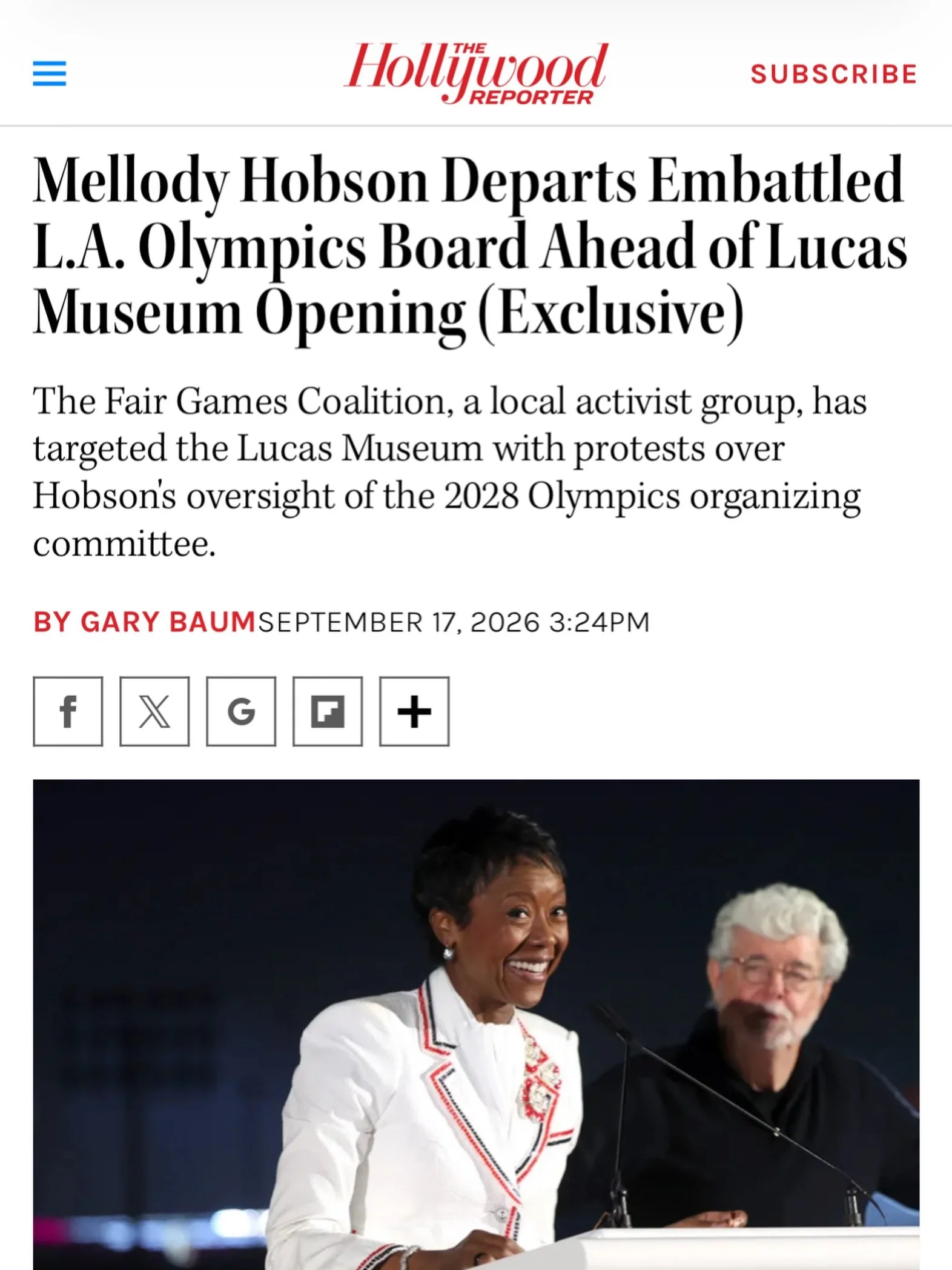 Rebel Gala is STILL ON for Saturday! See you at @lucasmuseum at 5PM - RSVP at fairgamesla.org/rebel! Don&rsquo;t forget your lightsabers! 

And to @mellodyhobson, we still hope to meet with you!