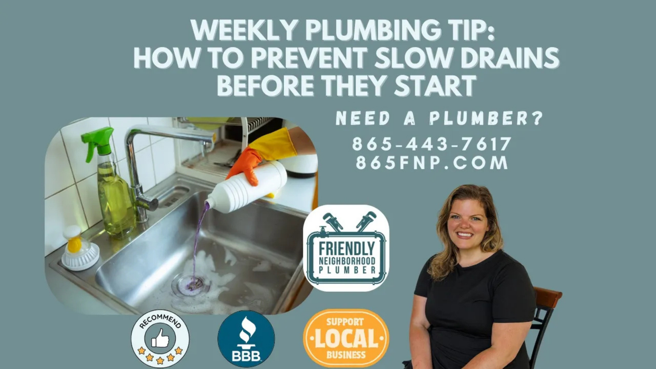 Weekly Plumbing Tip: How to Prevent Slow Drains Before They Start