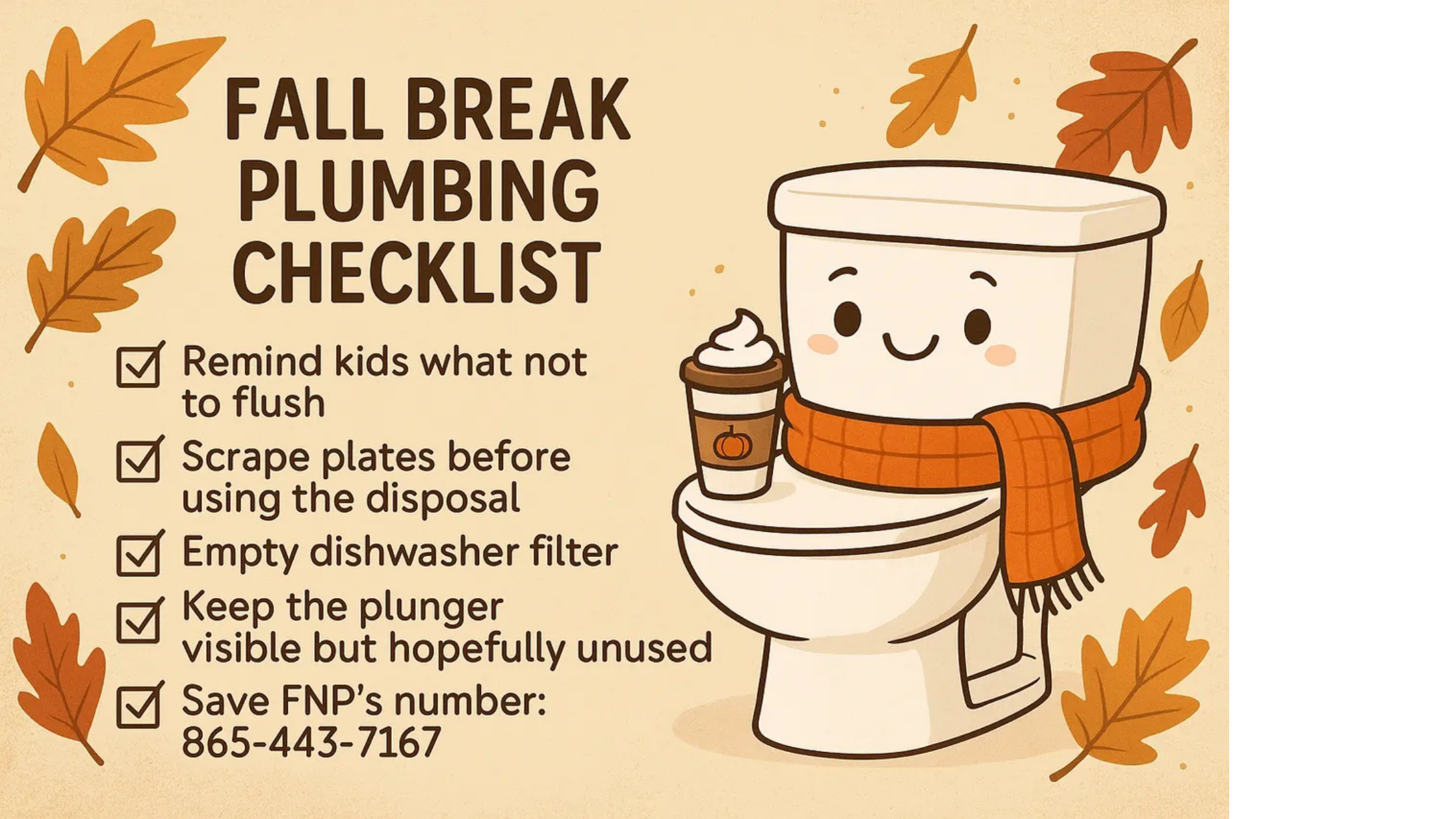 Fall Break Plumbing Tips for Knoxville Families: How to Avoid Clogs at Home