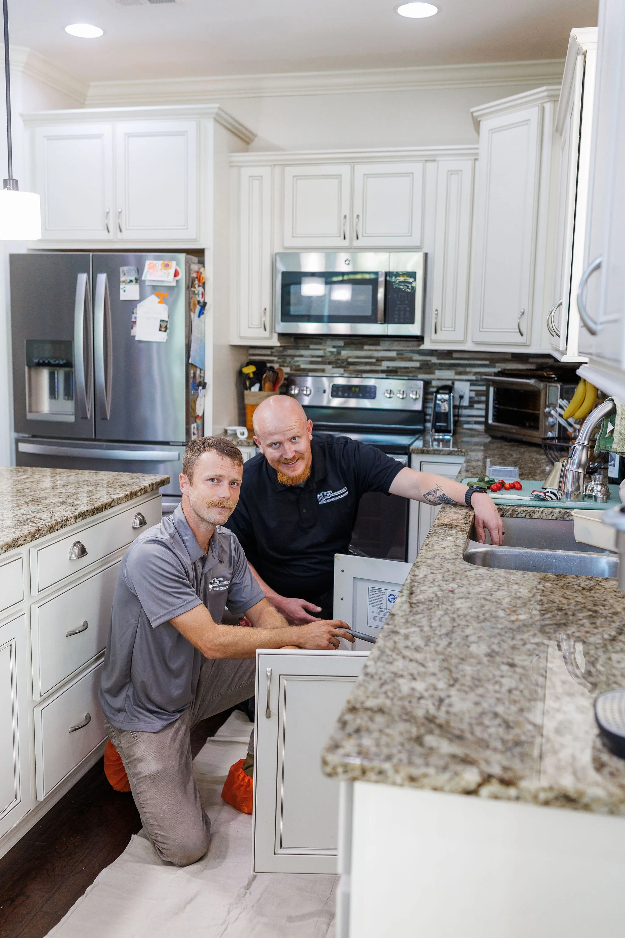 Fixing a kitchen drain clog in Knoxville home