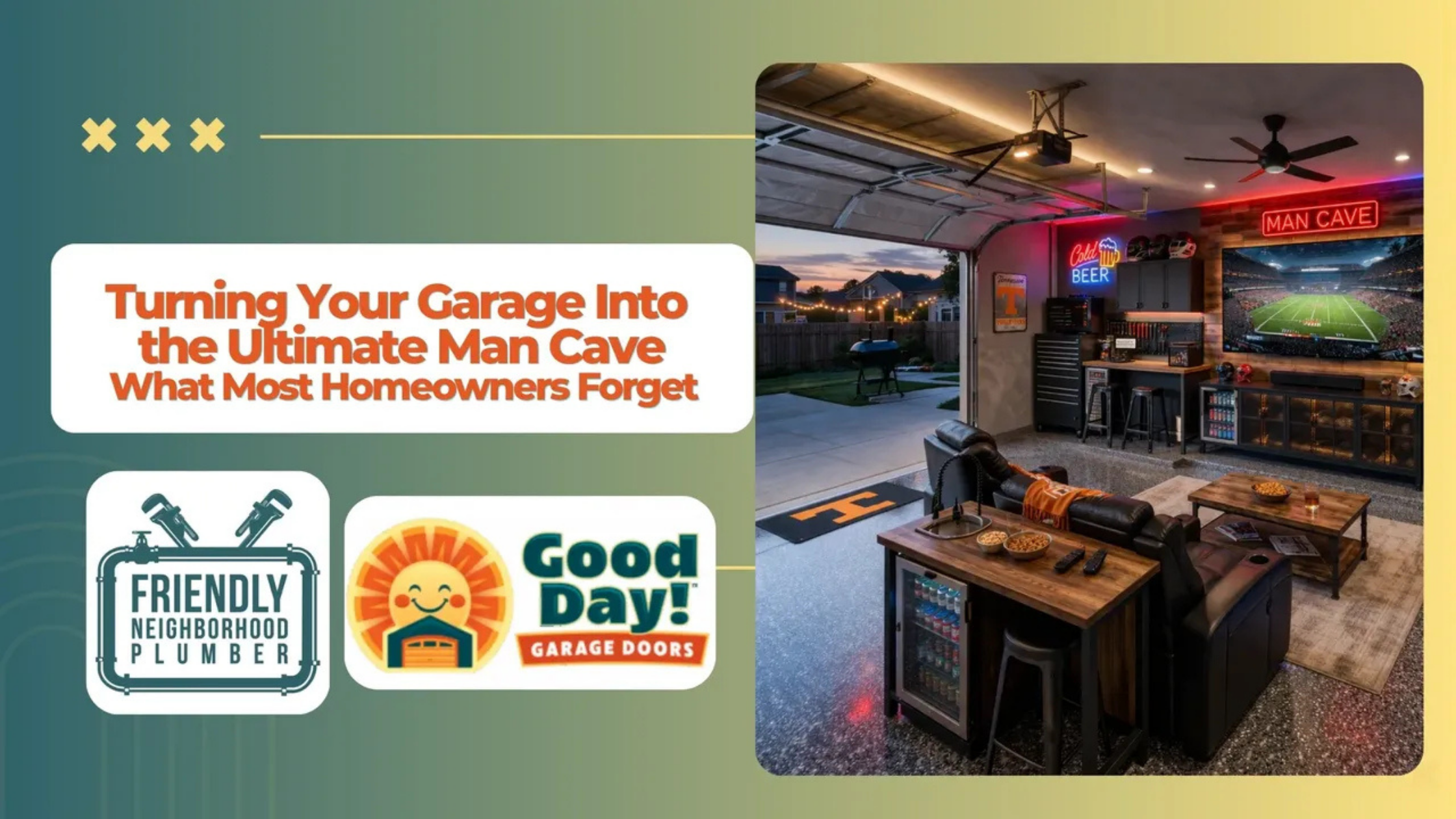 Turning Your Garage Into the Ultimate Man Cave
