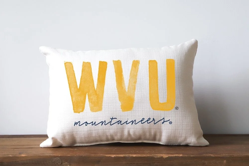 WVU Mountaineers Pillow