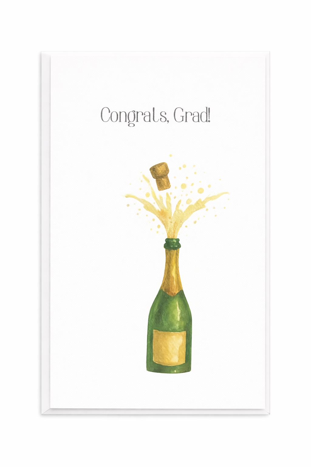 Congrats, Grad! Champagne Card