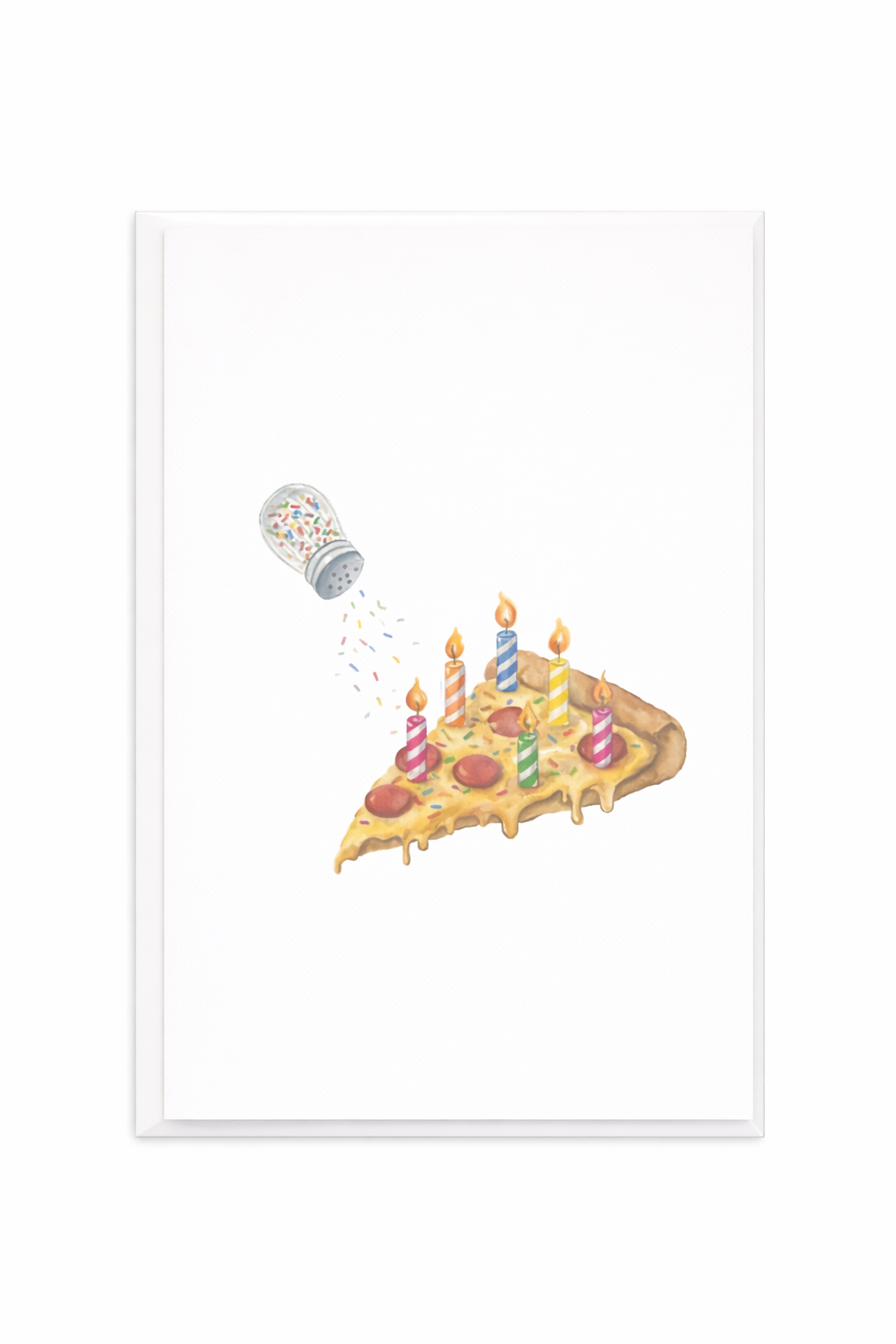 Confetti Pizza Card