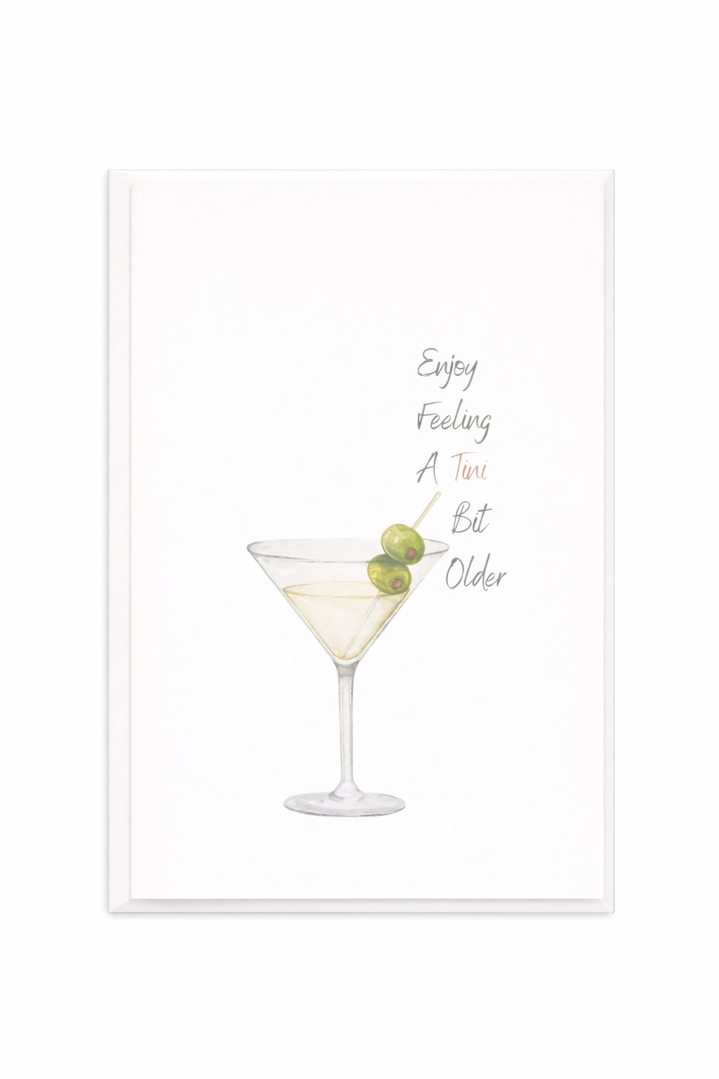 Martini Birthday Card