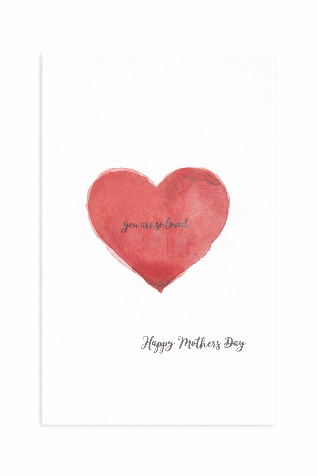 Watercolor Mother’s Day Card