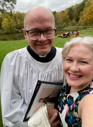 George Baum with wife Cristin