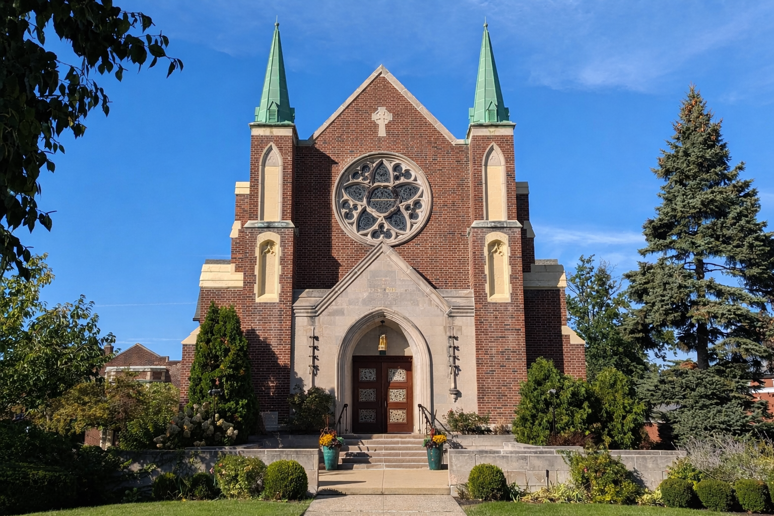 Front doors of Church of the Ascension