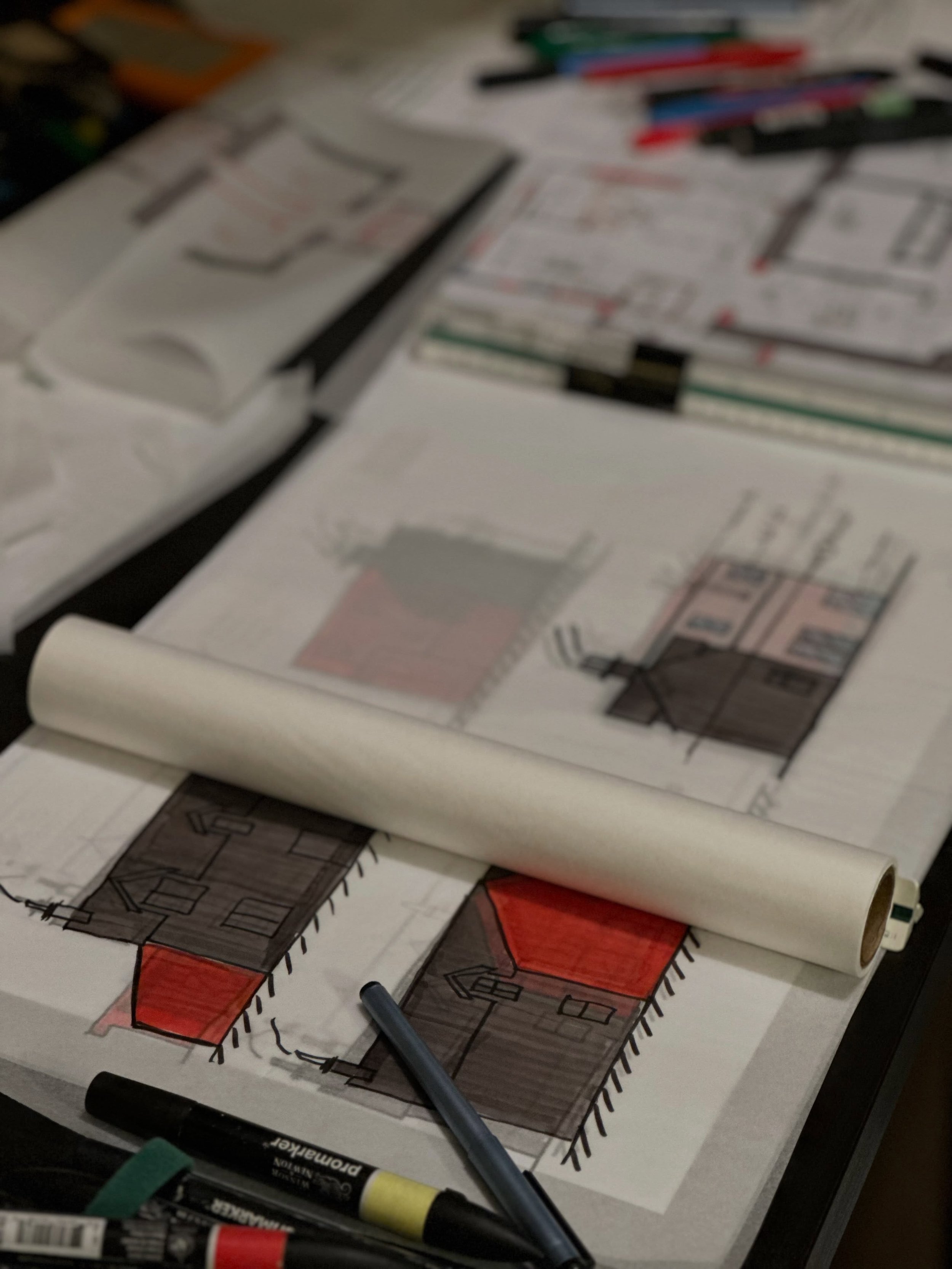 Studio + Sea has been developing the initial design ideas for a residential extension in Kingussie, working in collaboration with Trinity Construction &amp; Design Ltd.

This early stage is about exploring how the existing house can work better for i